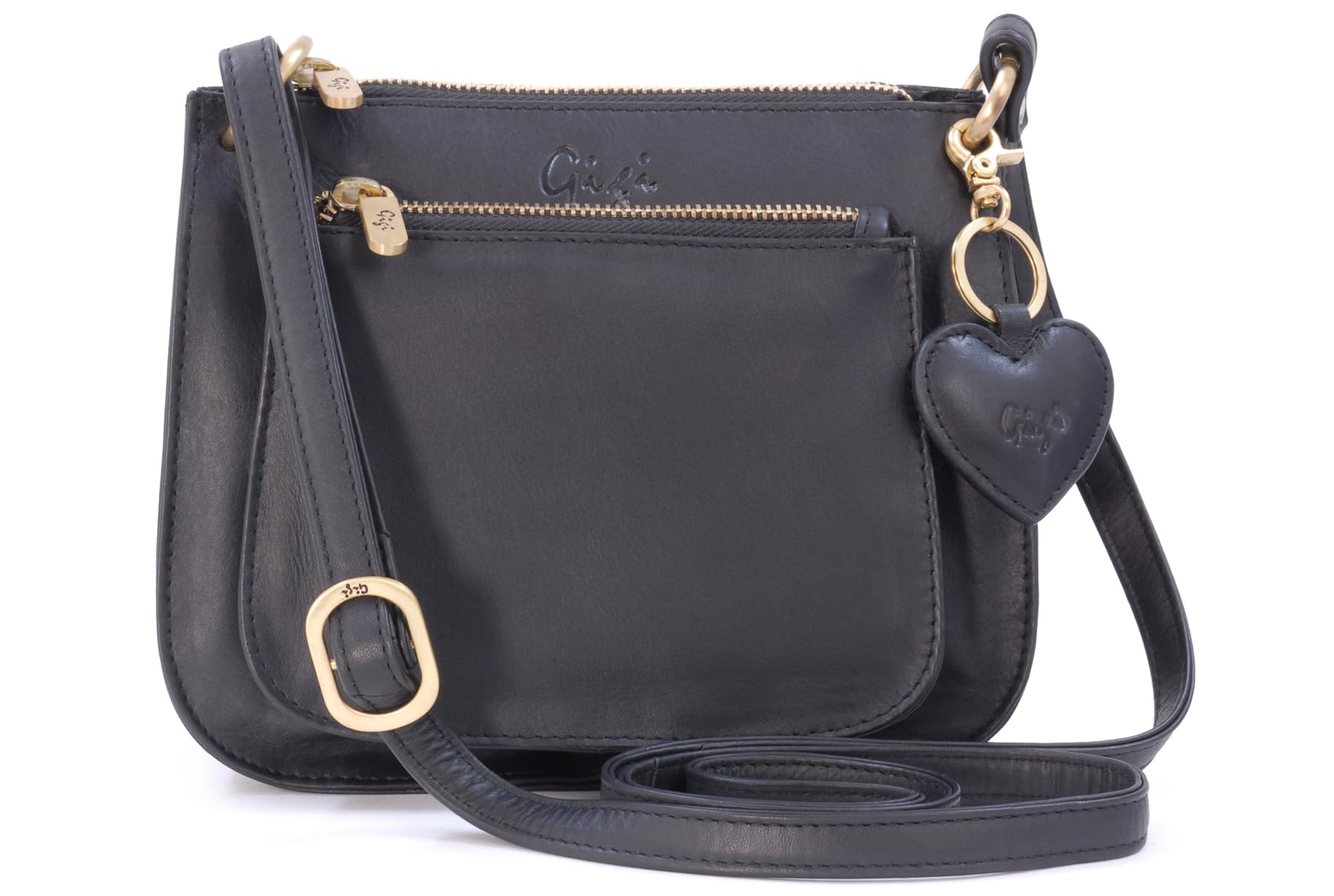 Gigi Othello Collection 9975 borsa a tracolla bianca in pelle