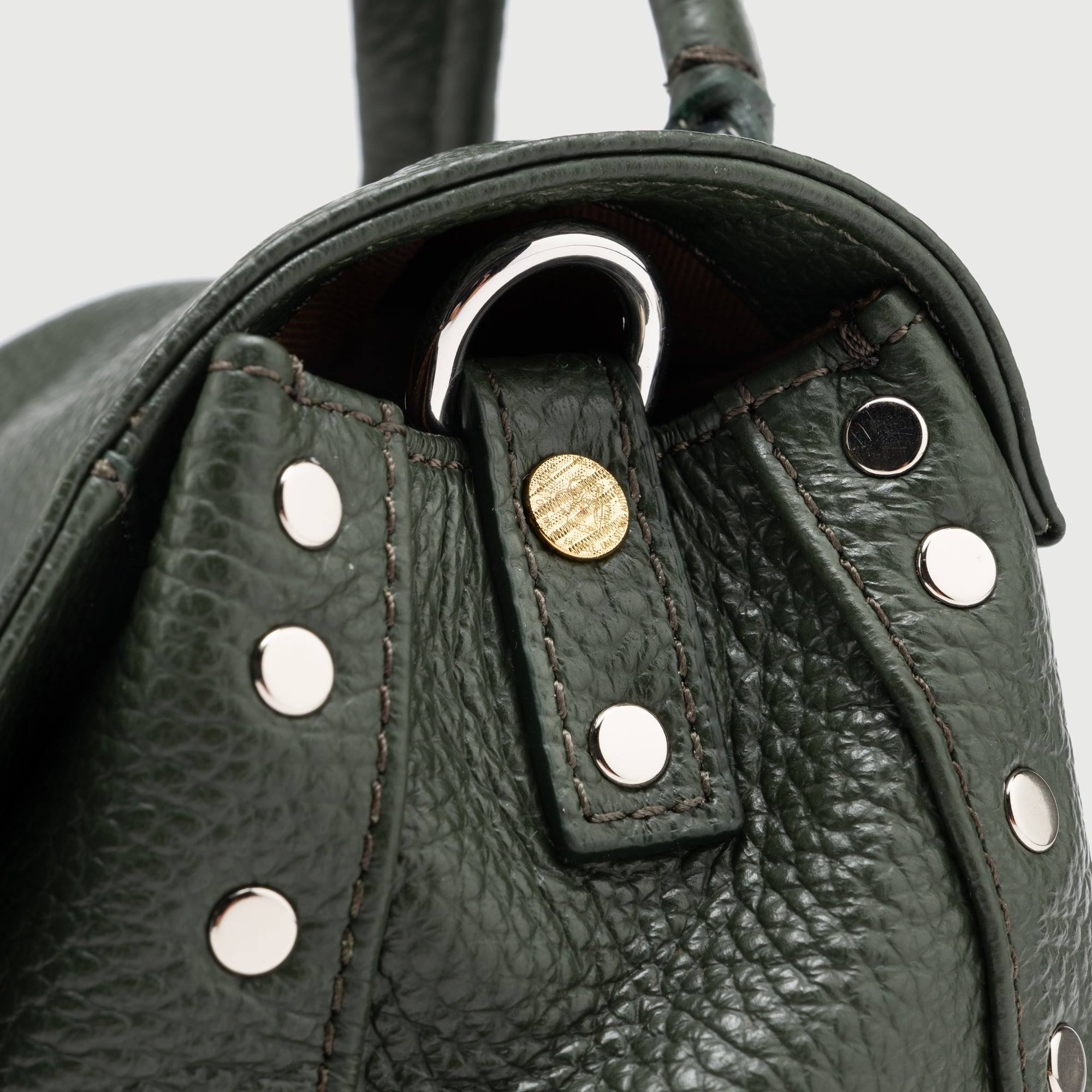 Zanellato Postina® Baby borsa a mano verde martellata