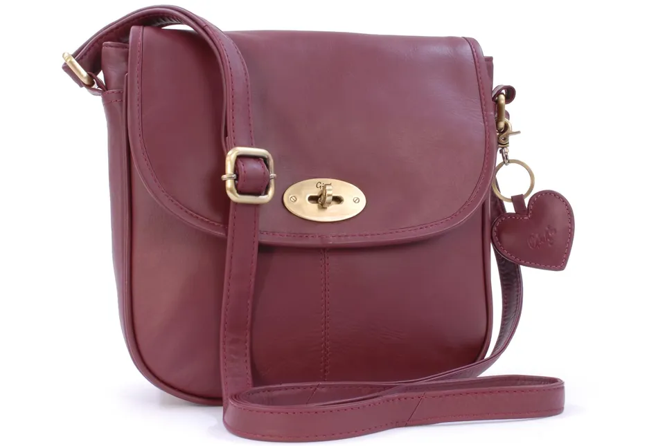 Gigi Othello Collection 8755T borsa a sella in pelle con tracolla regolabile