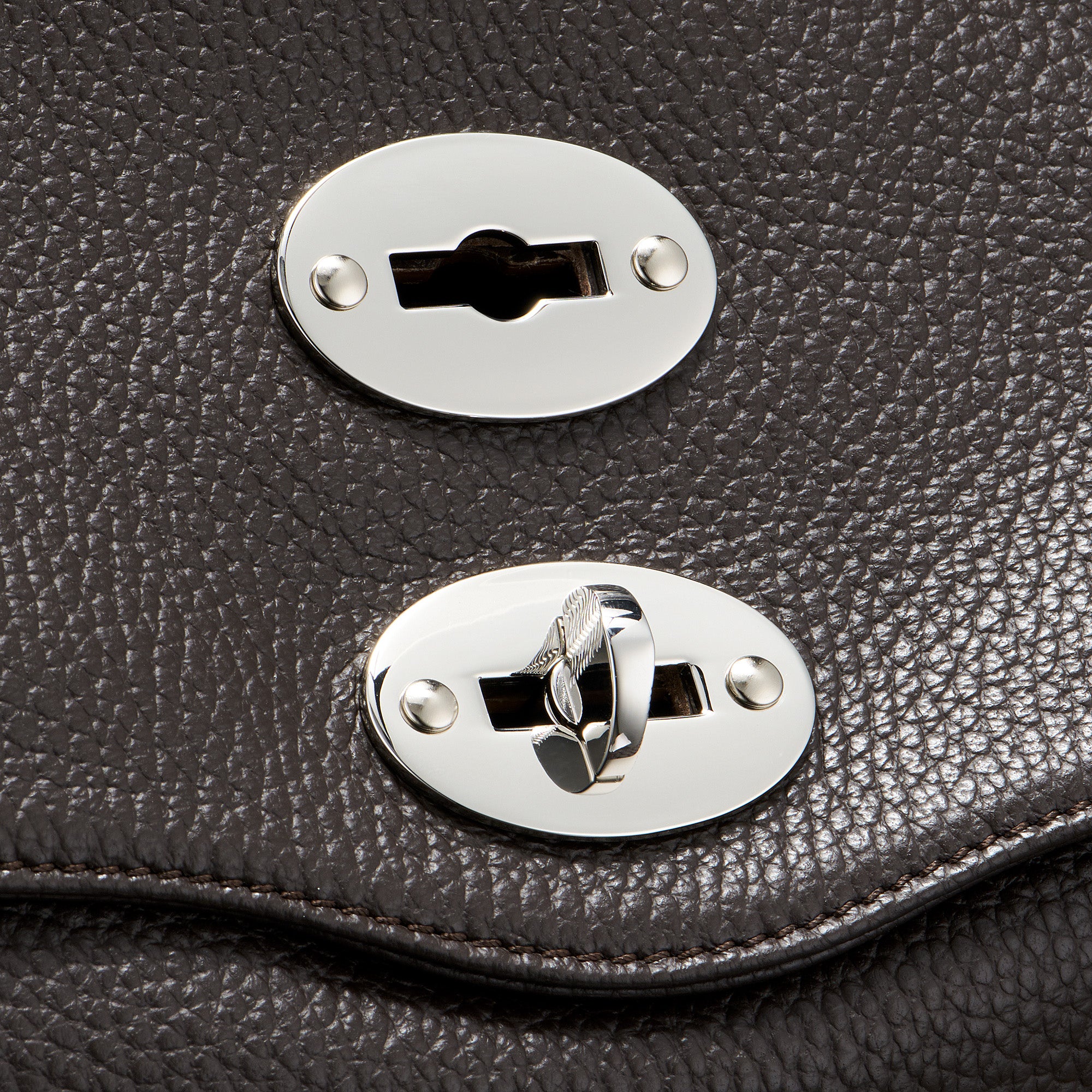Zanellato Postina® M borsa marrone pelle martellata