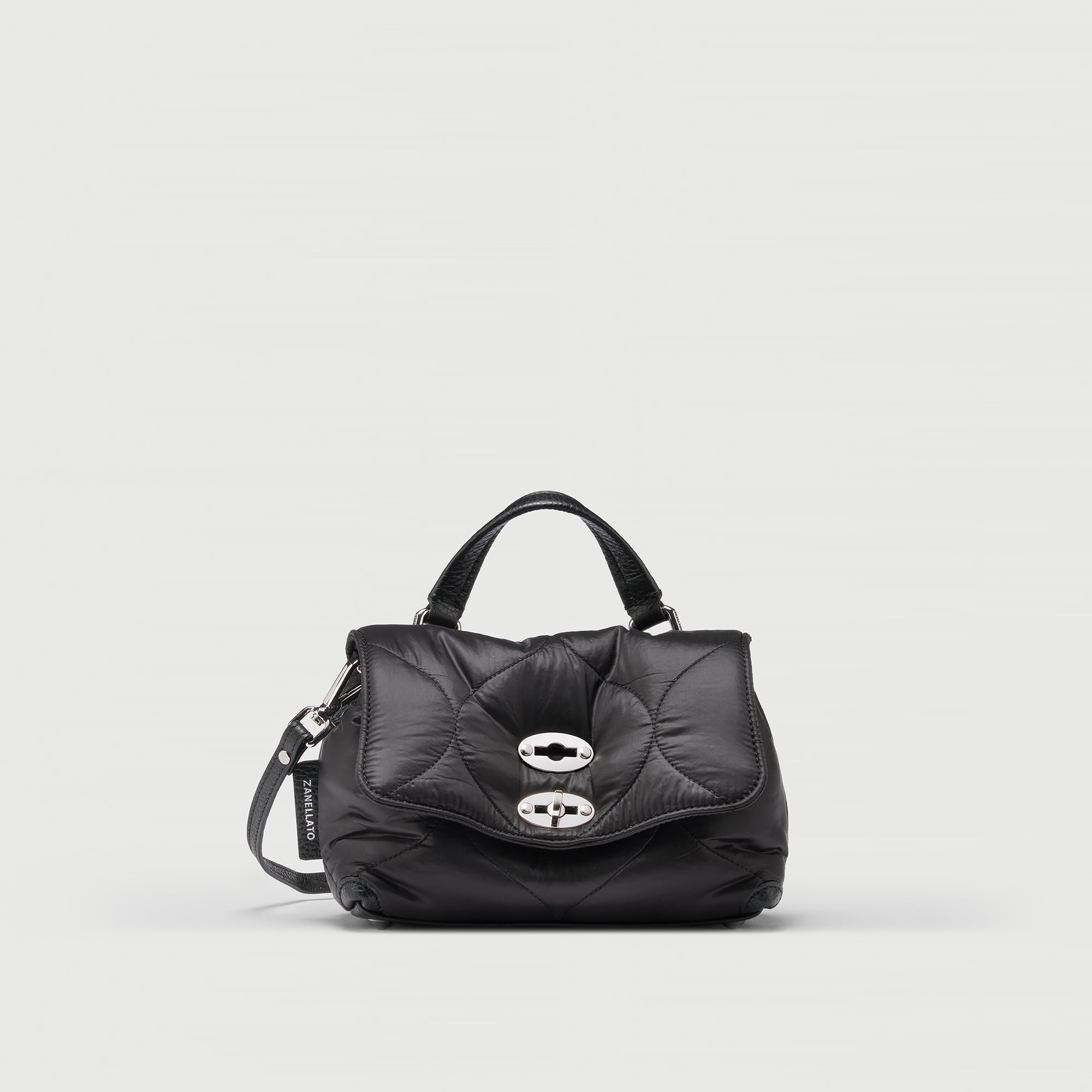 Zanellato Postina® Baby borsa a mano nera in nylon