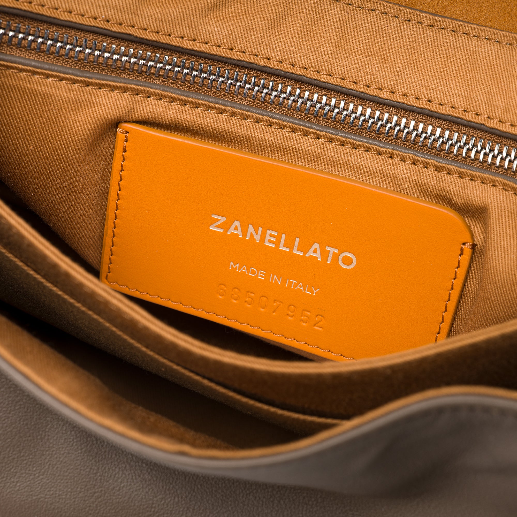 Zanellato Postina® Baby borsa grigia in pelle stampata
