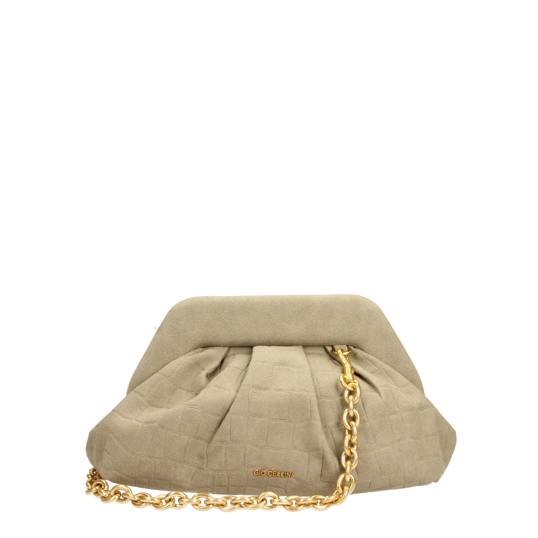 Gio Cellini MINI BAGS CLUTCH CLUTCH GIO CELLINI clutch Camel eco-camoscio intrecciato