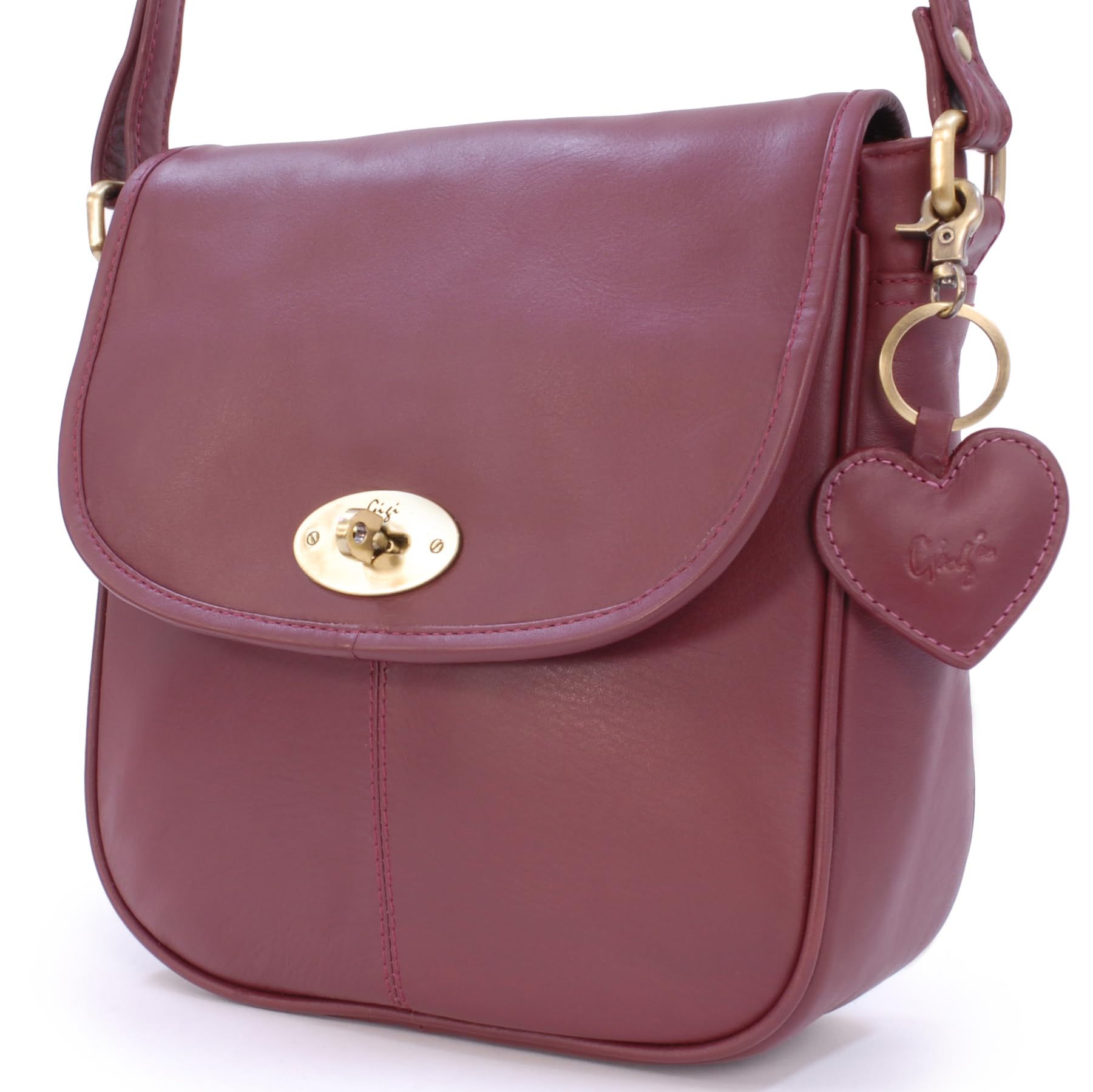 Gigi Othello Collection 8755T borsa a sella in pelle con tracolla regolabile
