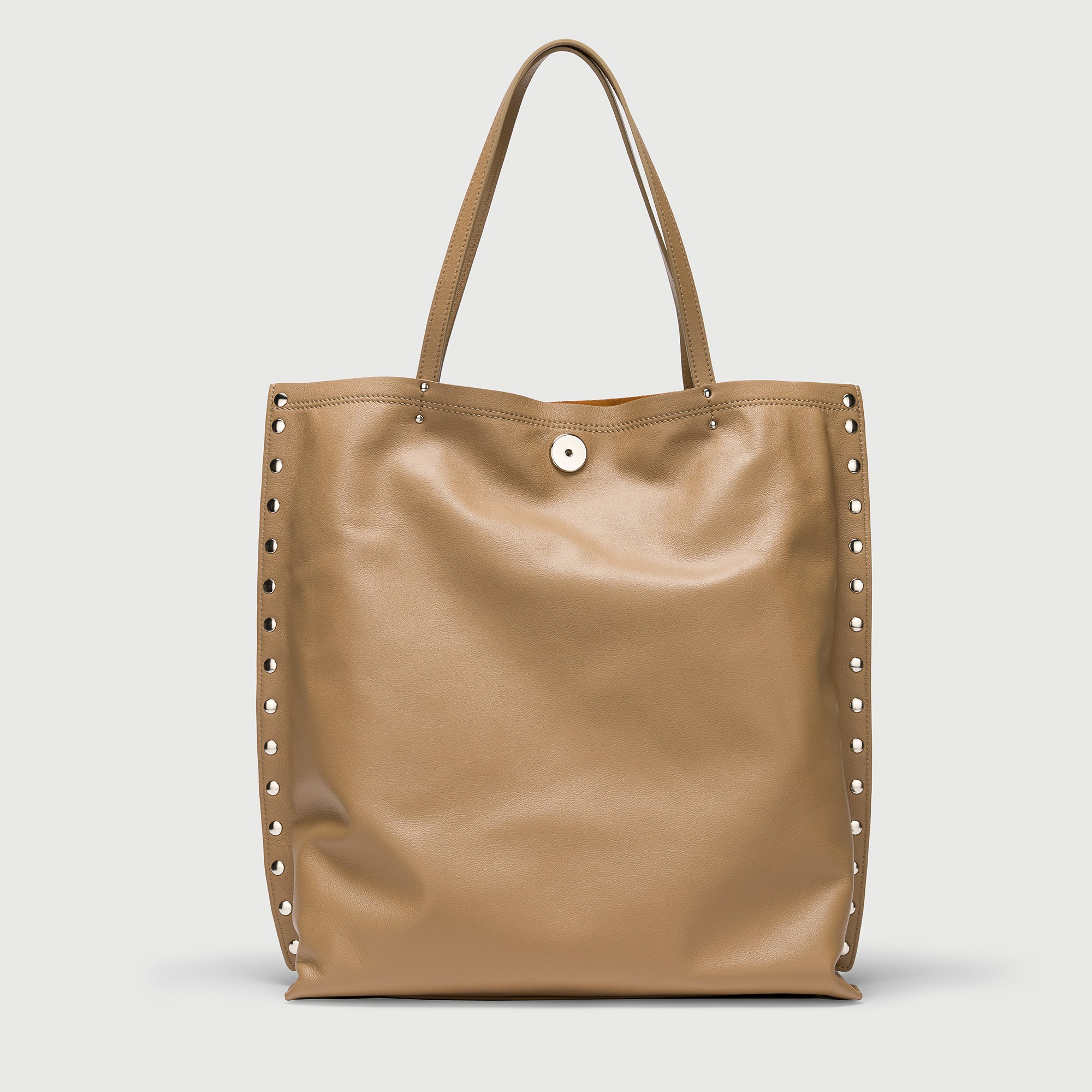 Zanellato A' Spasso® M borsa grigia in pelle liscia