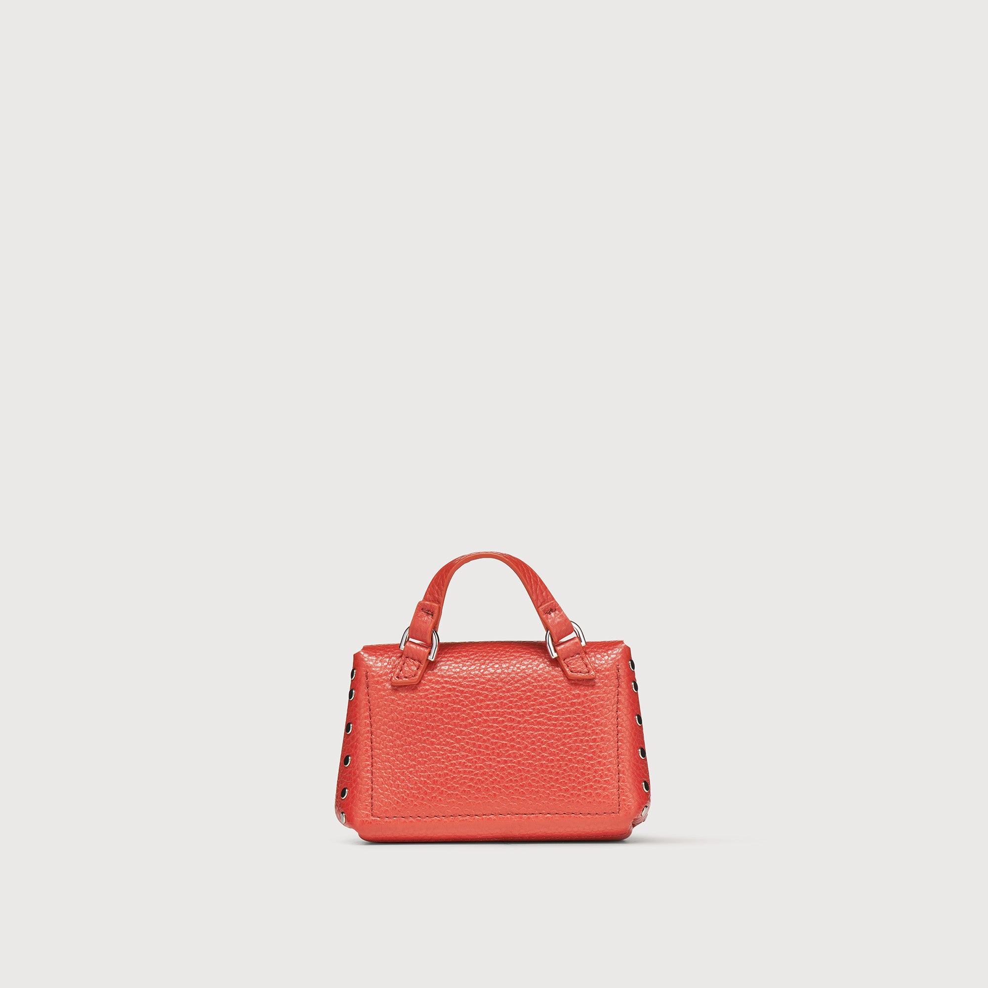 Zanellato Postina® Wallet Mini portafoglio rosso in pelle martellata