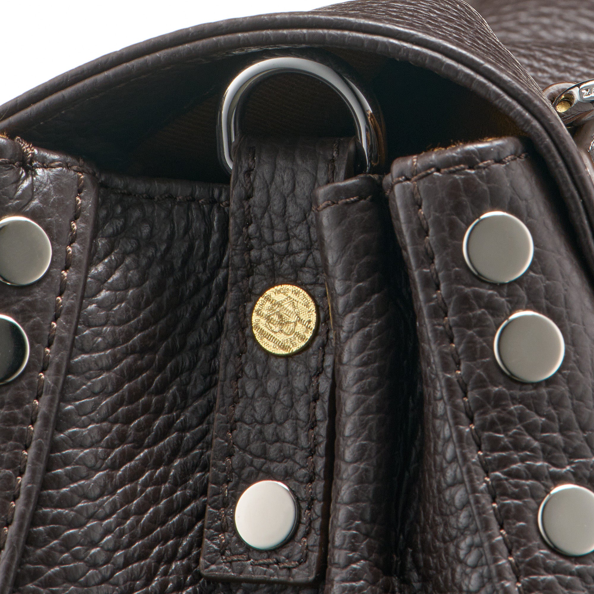Zanellato Postina® S borsa a mano Brown Dolce Amaro in pelle martellata