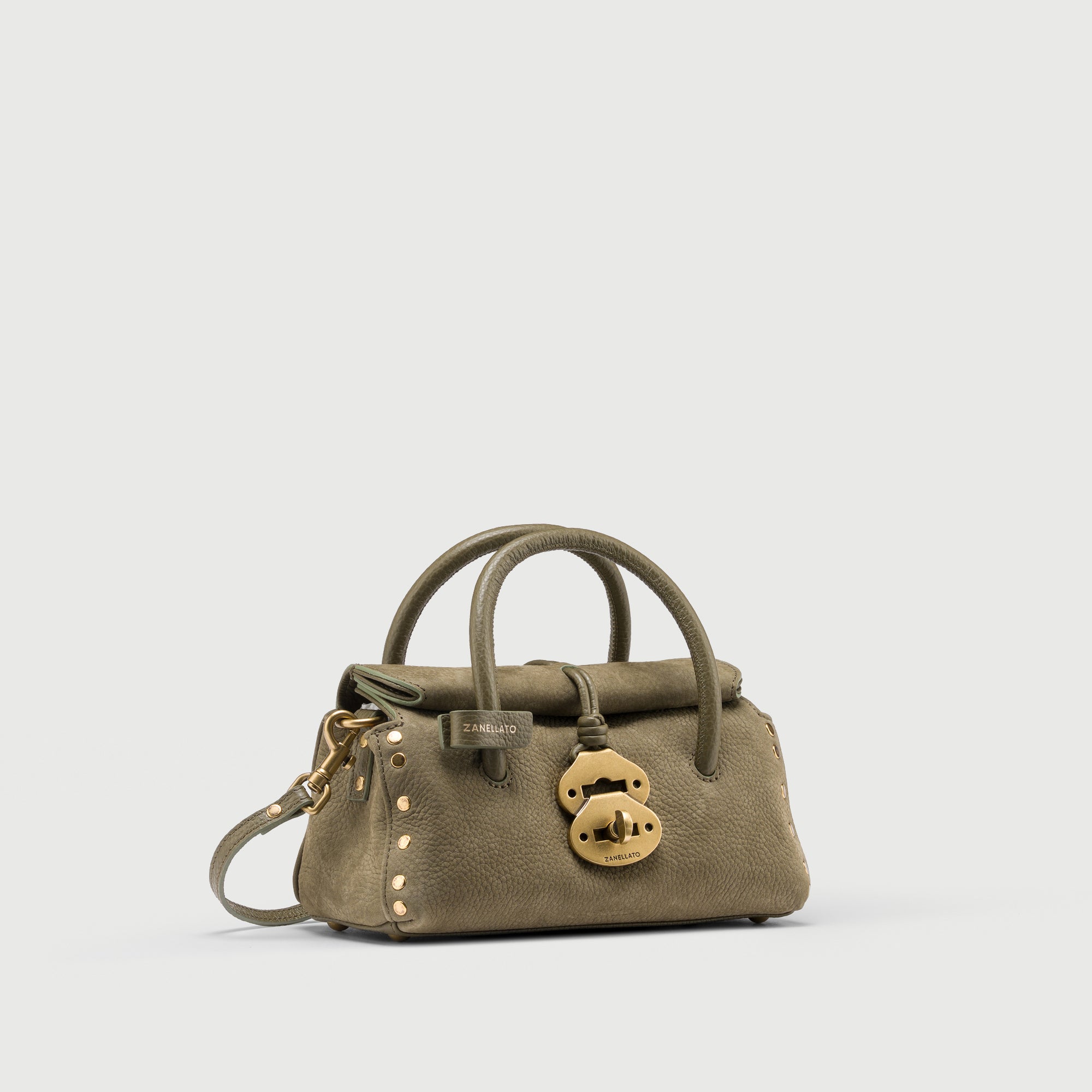 Zanellato Dotta® Baby borsa verde in nabuk