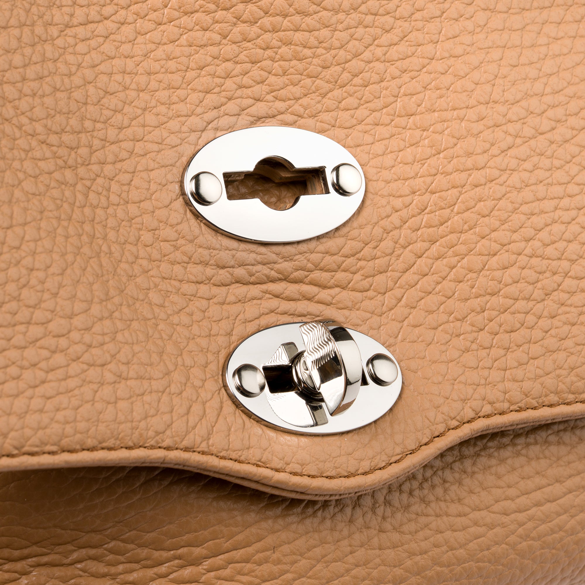 Zanellato Postina® S Baby borsa marrone pelle martellata