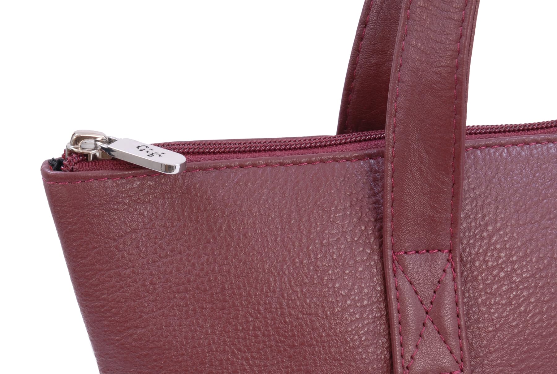 Gigi Othello Collection 9101A tote grande bordeaux in vera pelle