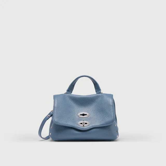 Zanellato Postina® BABY borsa blu Sambuco Notturno in pelle martellata