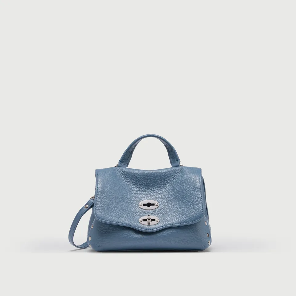 Zanellato Postina® BABY borsa blu Sambuco Notturno in pelle martellata