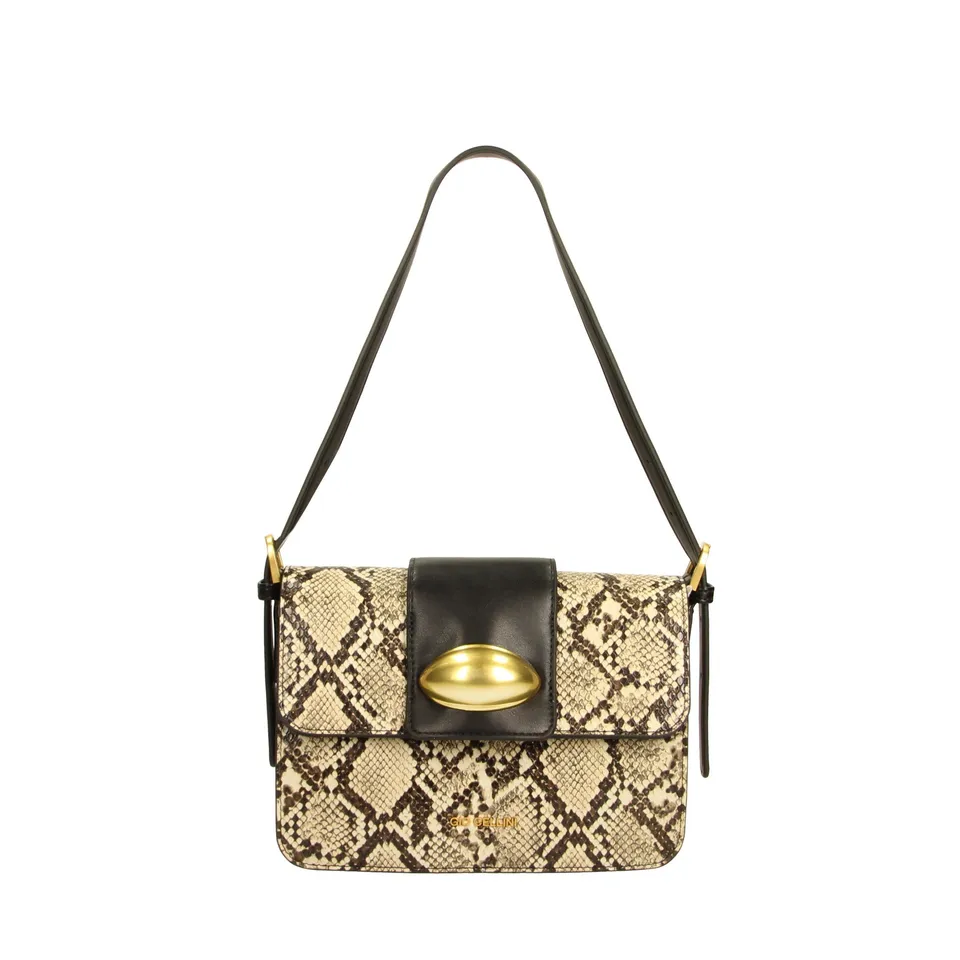 Gio Cellini MINI BAGS mini bag Pitone, Bordeaux, Nero a spalla