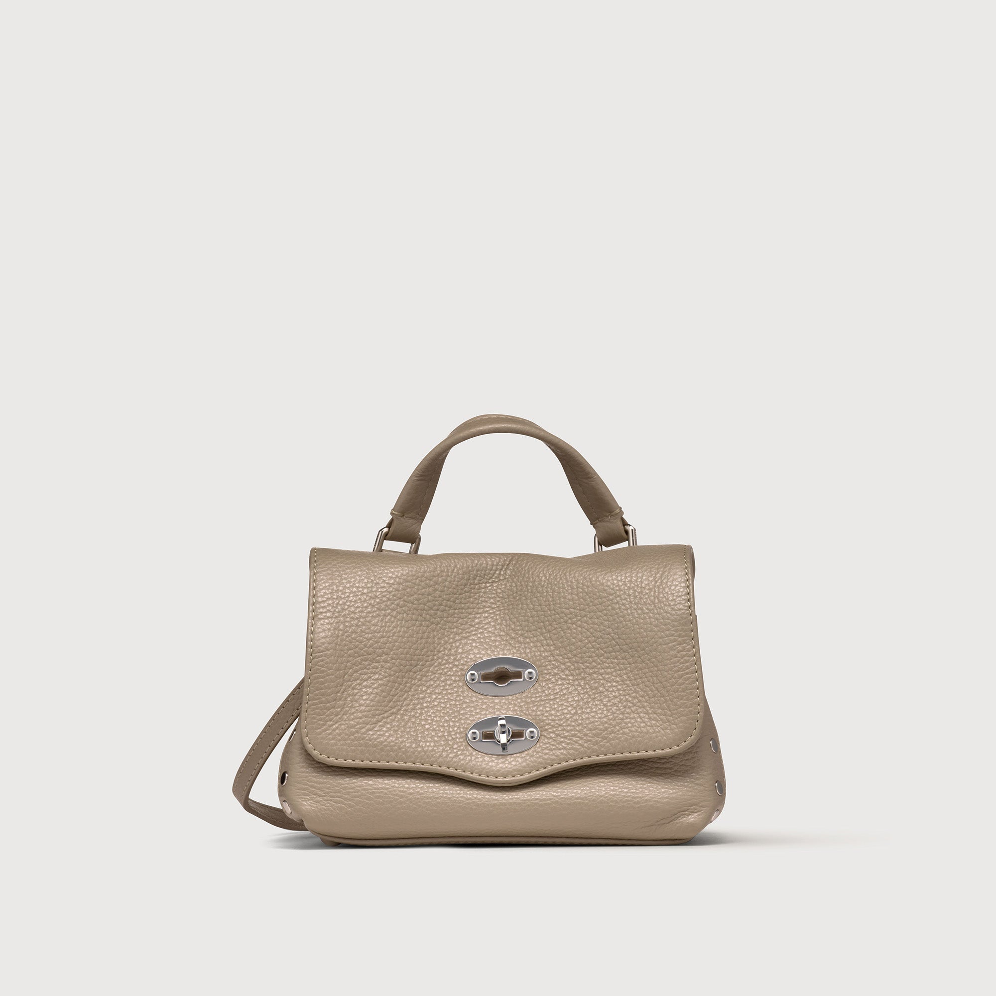 Zanellato Postina® Baby borsa grigia in pelle martellata