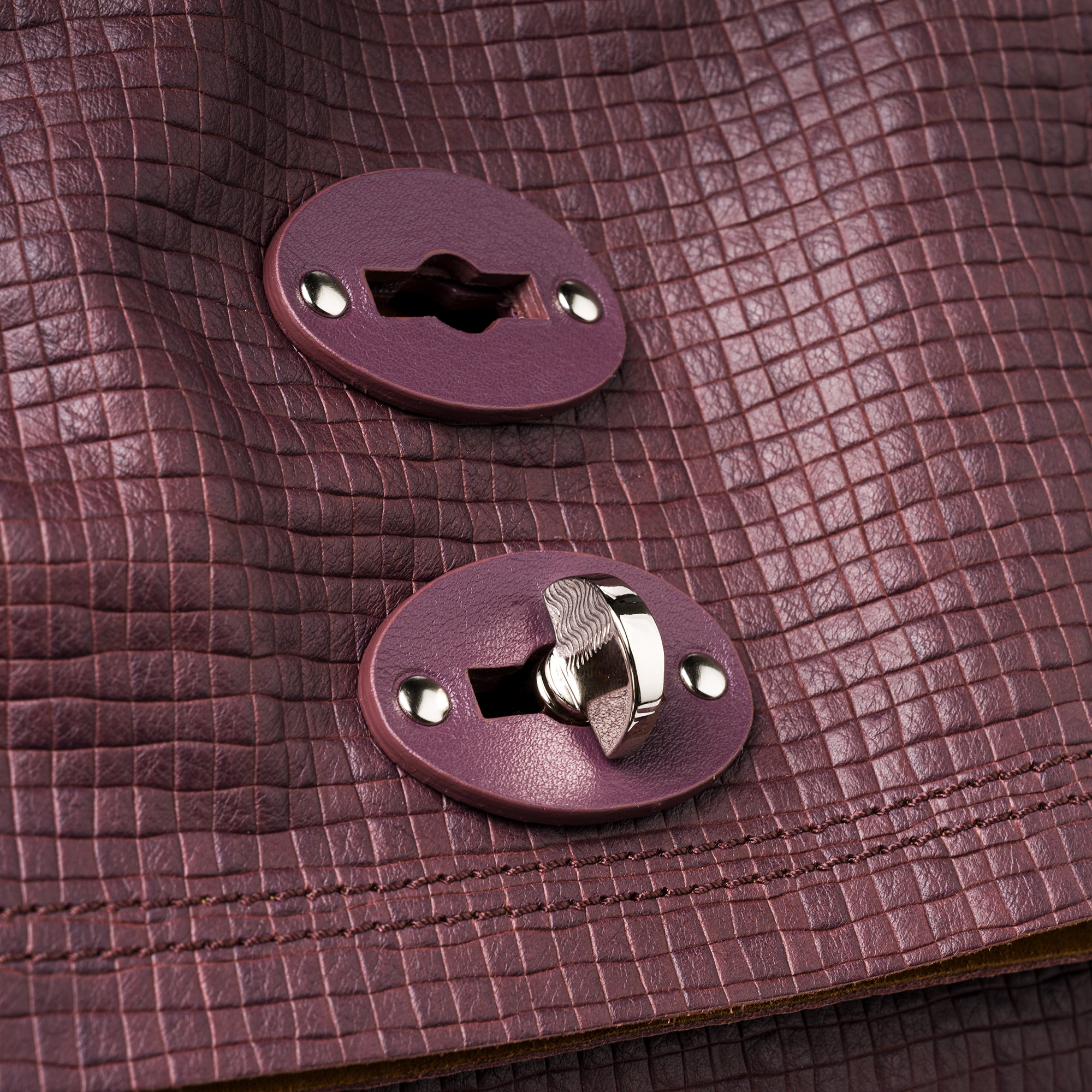 Zanellato A' Spasso® M borsa tote Red Chianti in pelle stampata