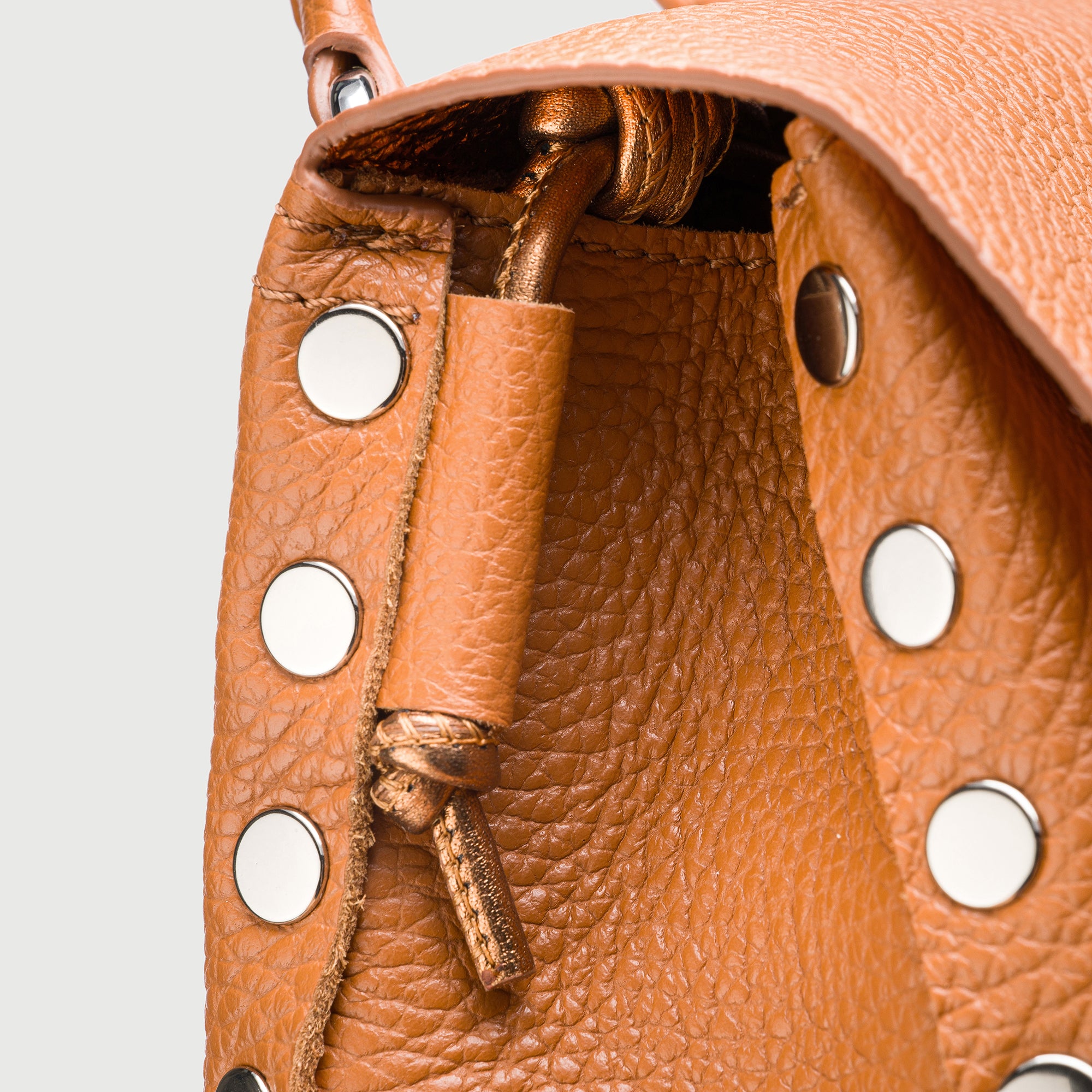 Zanellato Postina® SBABY borsa beige Pietra Ligure in pelle laminata