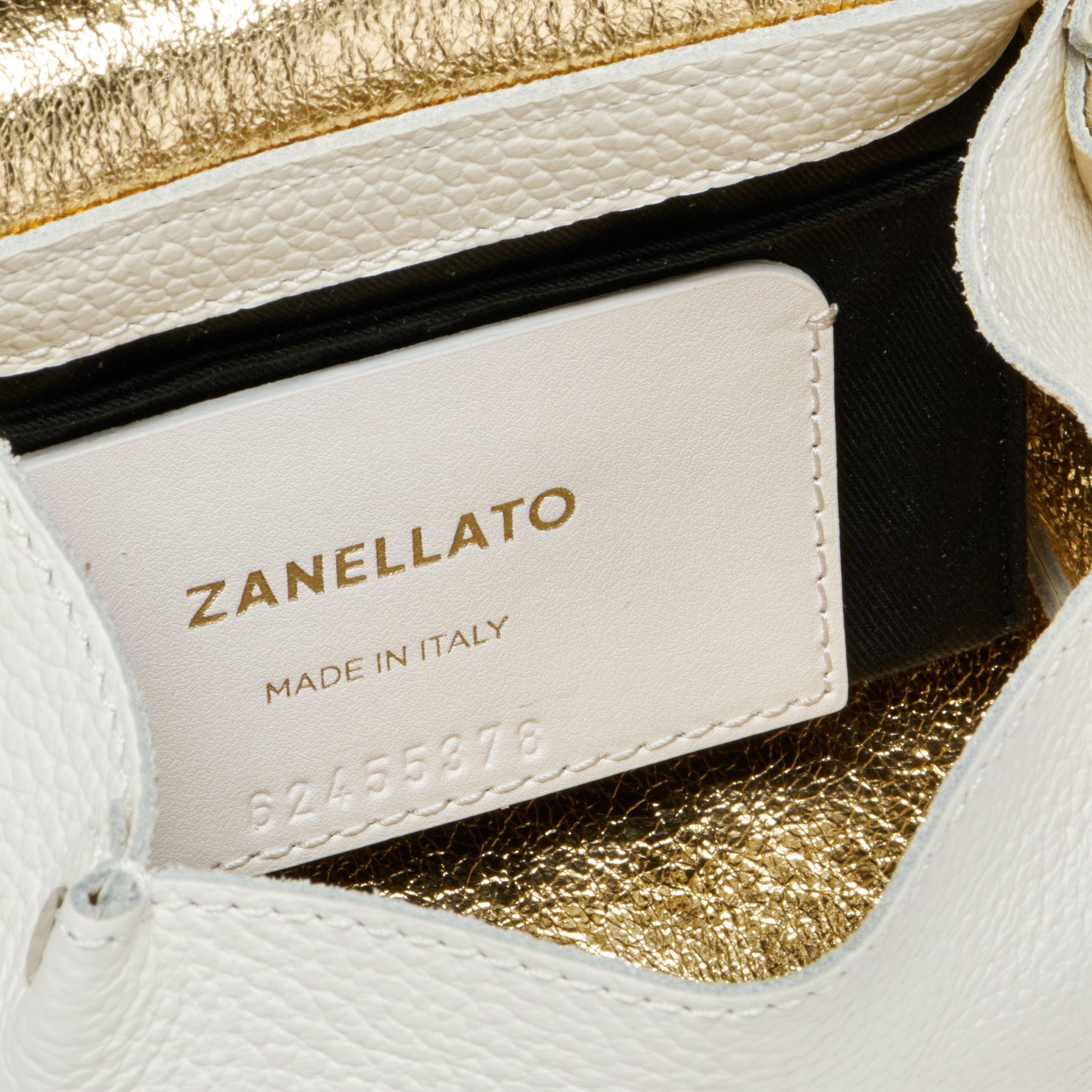 Zanellato Postina® SBABY borsa White Latte mini in pelle laminata