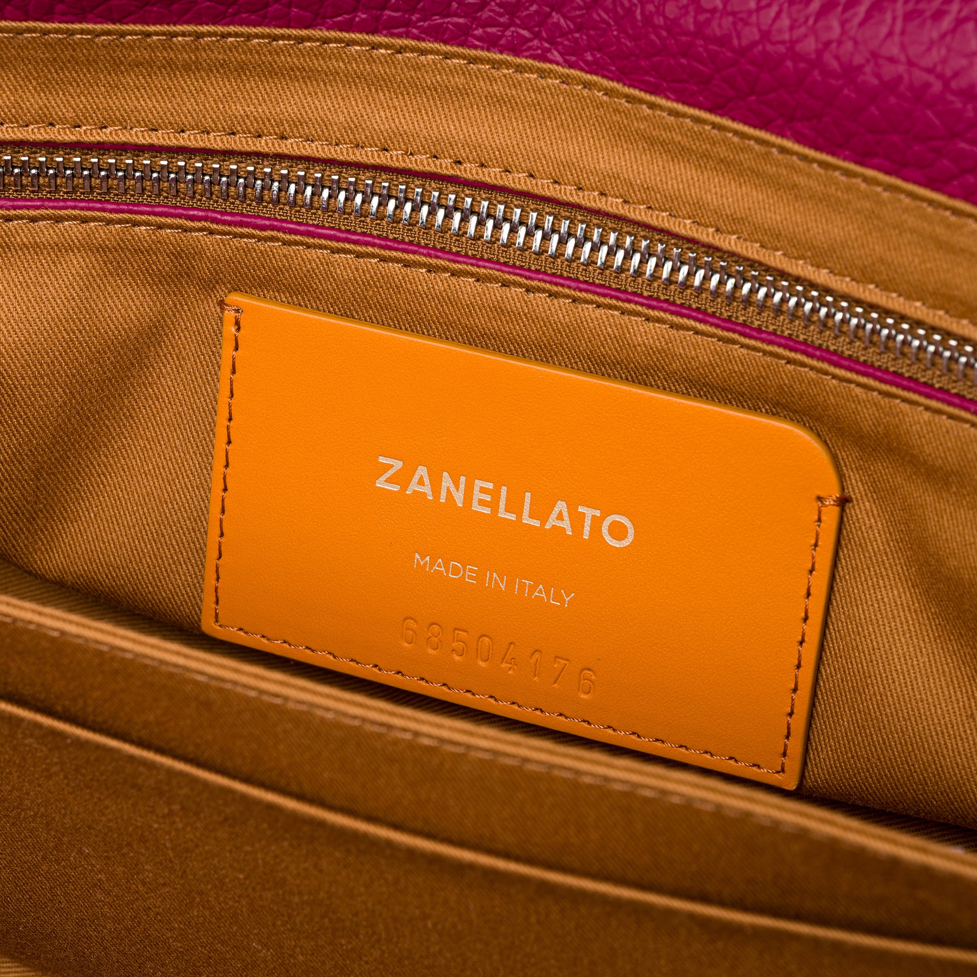Zanellato Dotta® BABY borsa Pink Damasco in pelle martellata