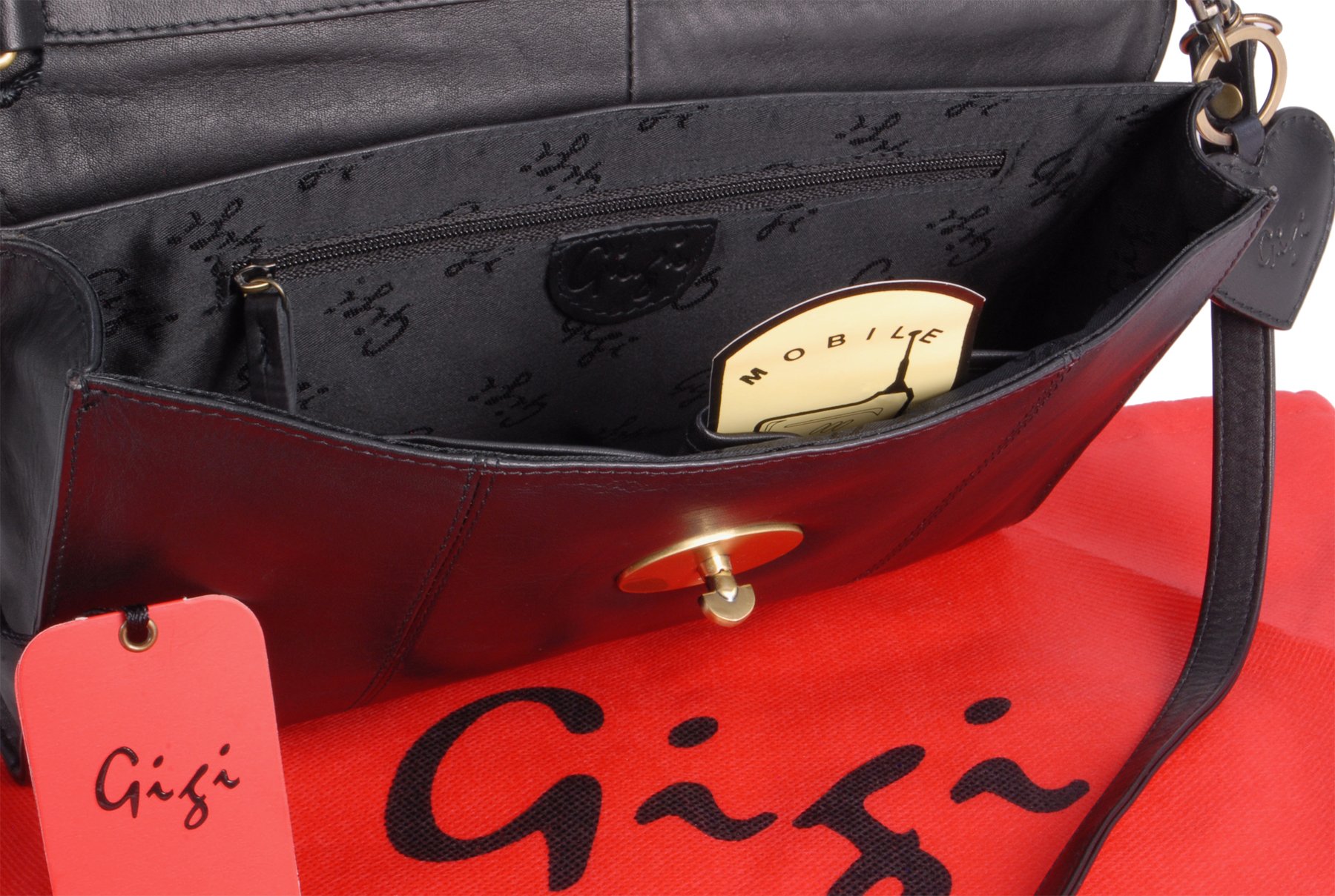 Gigi Othello Collection 8757G pochette nera in pelle