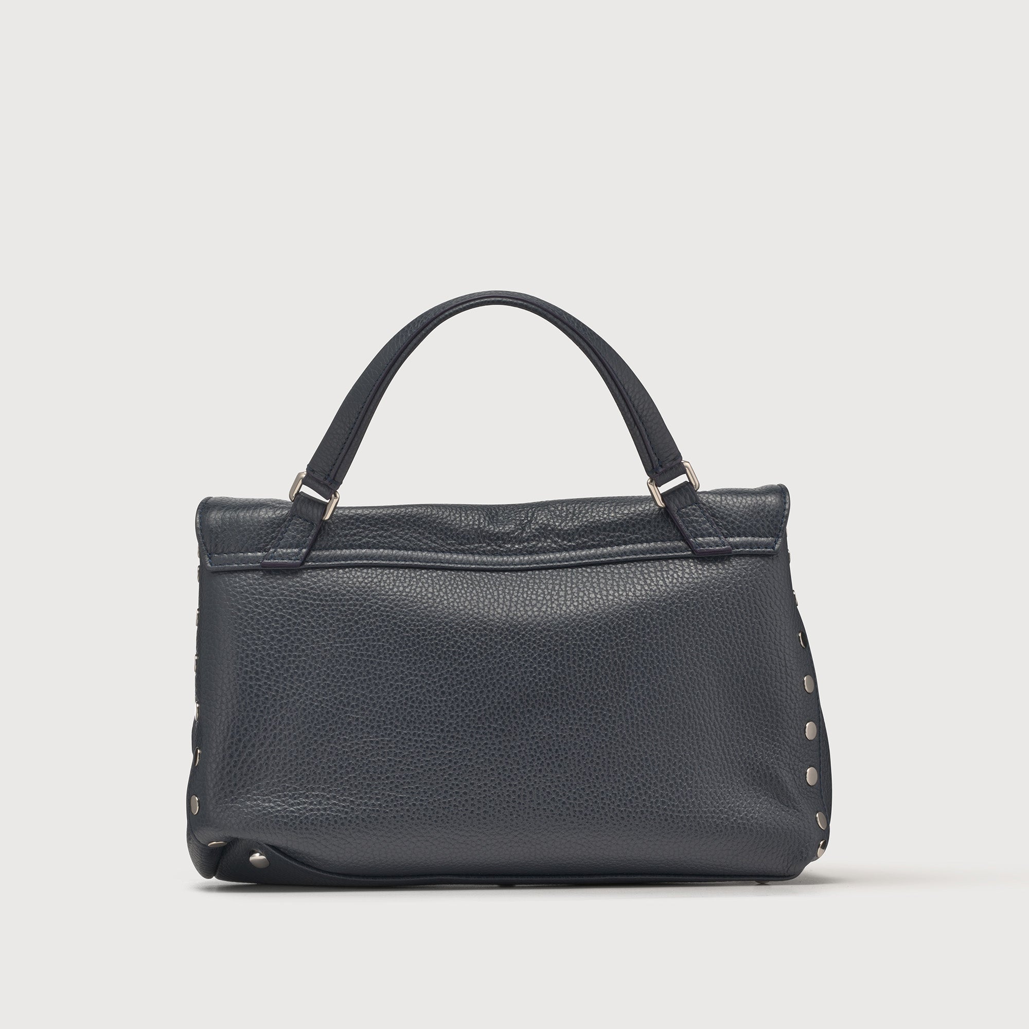 Zanellato Postina® borsa S blu navy in pelle martellata