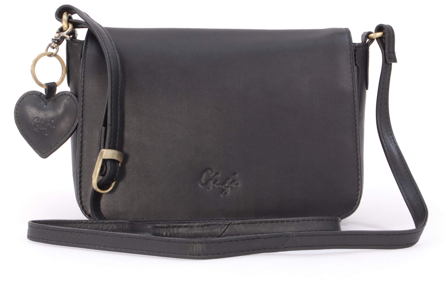 Gigi Othello Collection 14578 borsa a tracolla piccola nera in pelle