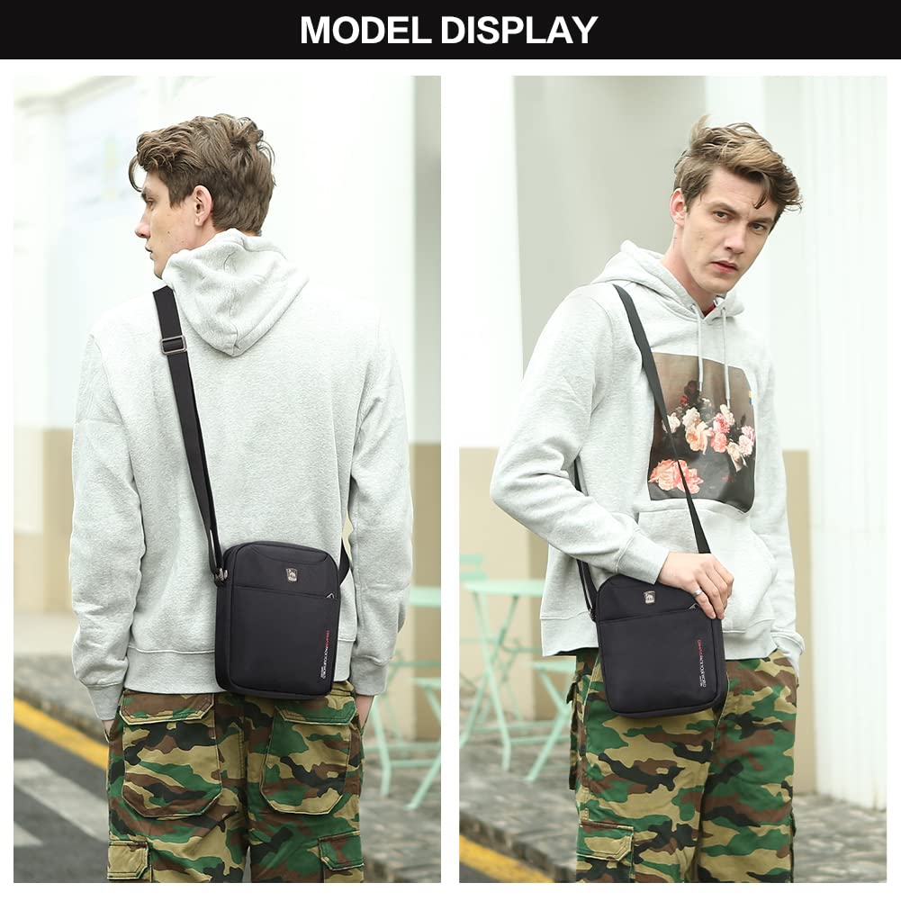 OIWAS Crossbody Bags mini borsa a tracolla nera in nylon