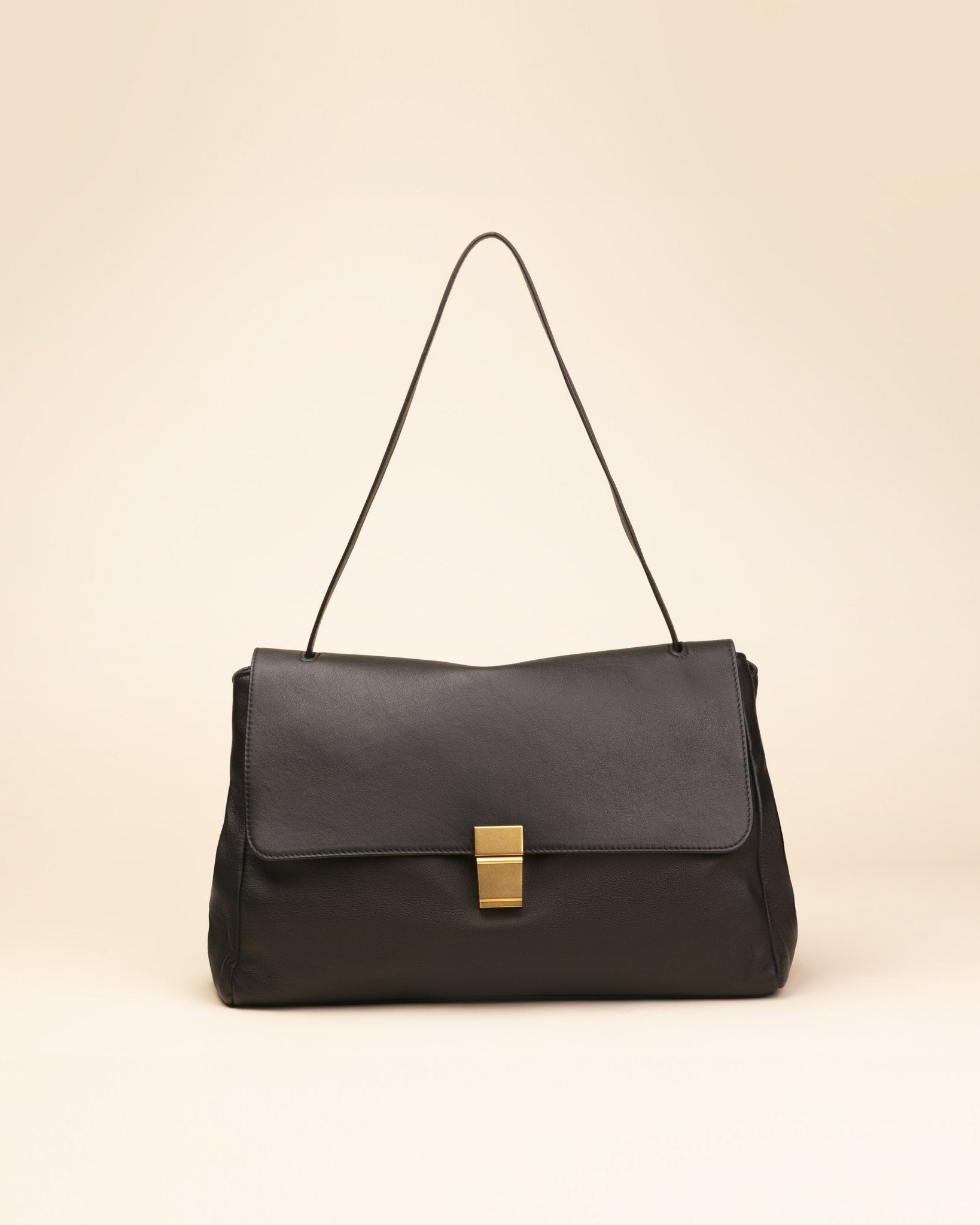 Marks&Angels Borse a Spalla Niki Nero borsa a spalla capiente in pelle liscia