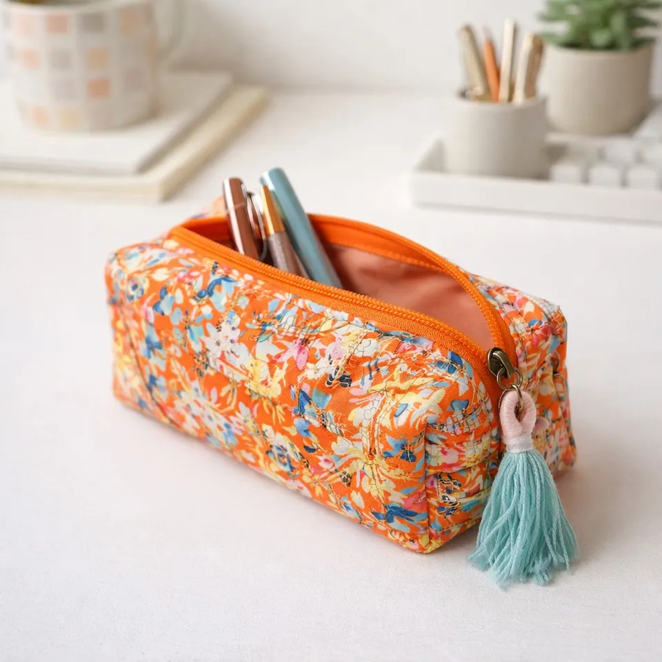 Crazy Lou Trousse en tissu gaufre 7346 pochette in tessuto