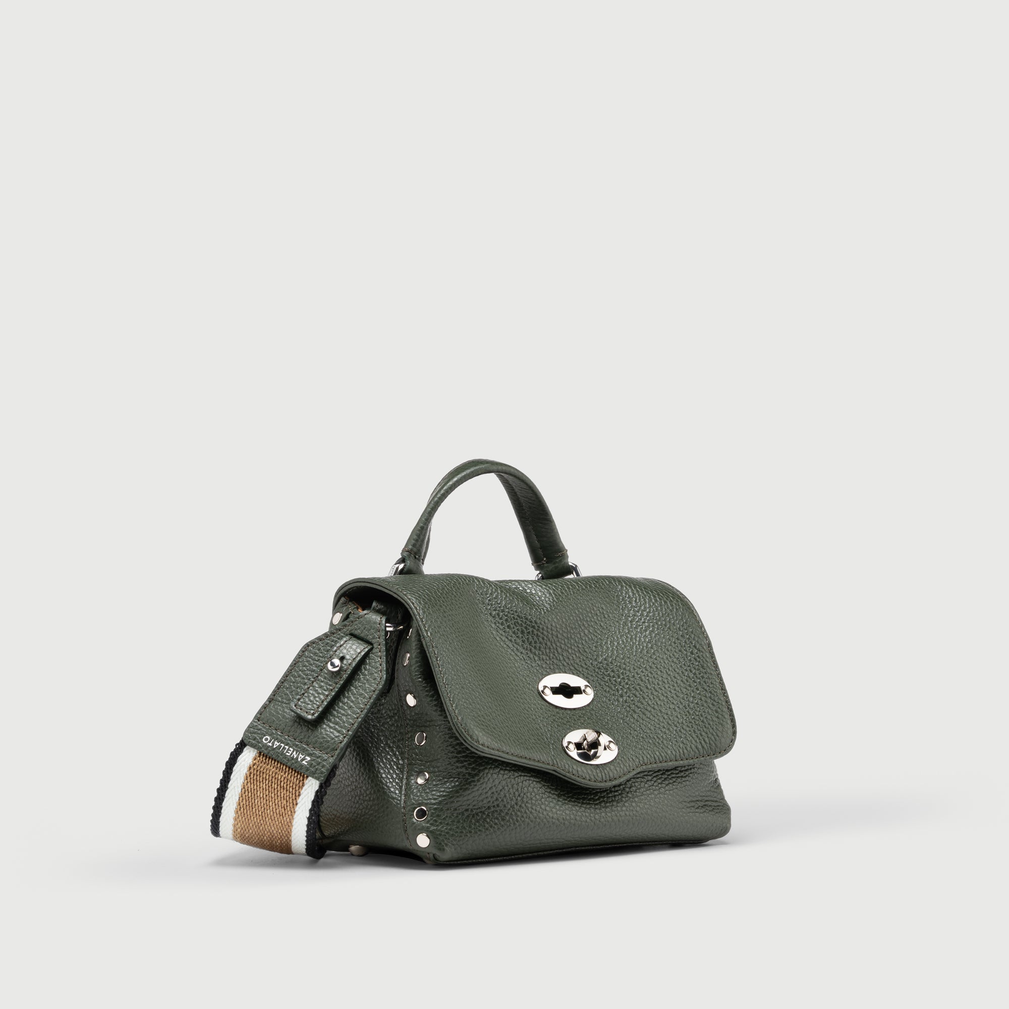Zanellato Postina® Baby borsa a mano verde martellata