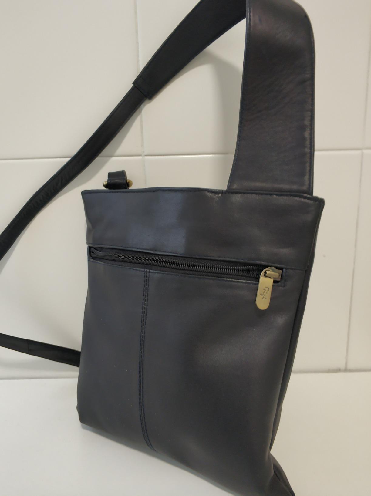 Gigi Othello Collection 2057 borsa a tracolla nera in pelle