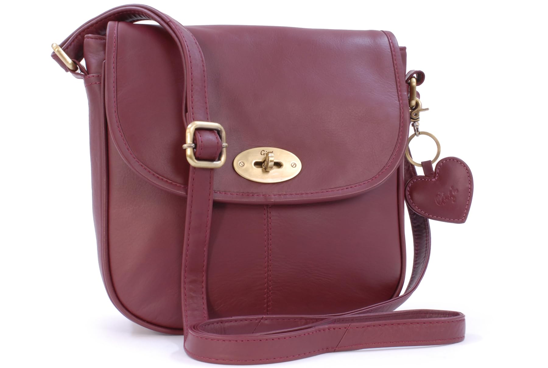 Gigi Othello Collection 8755T borsa a sella in pelle con tracolla regolabile