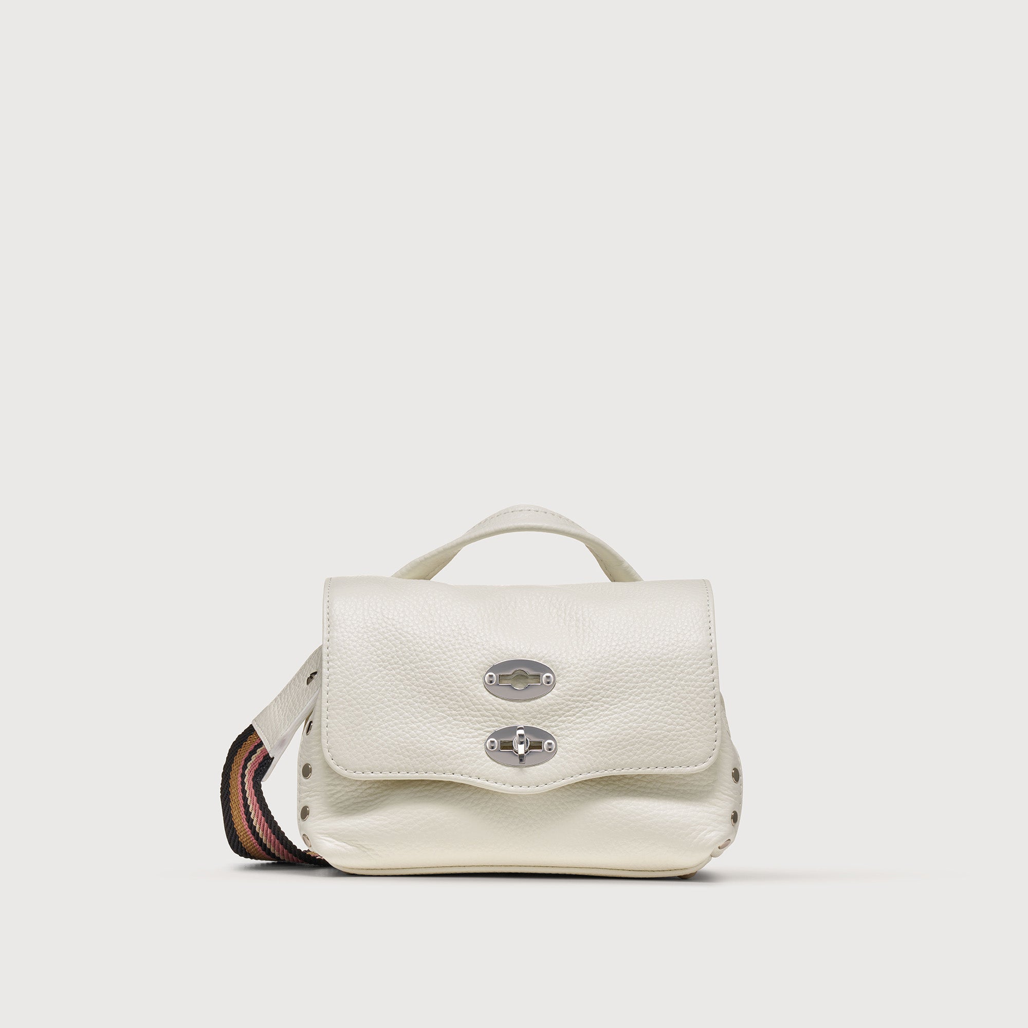 Zanellato Postina® BABY borsa bianca pelle martellata