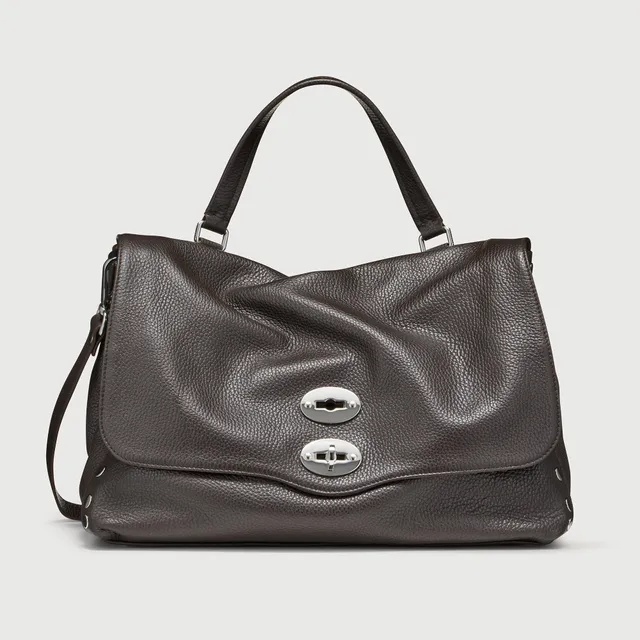 Zanellato Postina® M borsa marrone pelle martellata