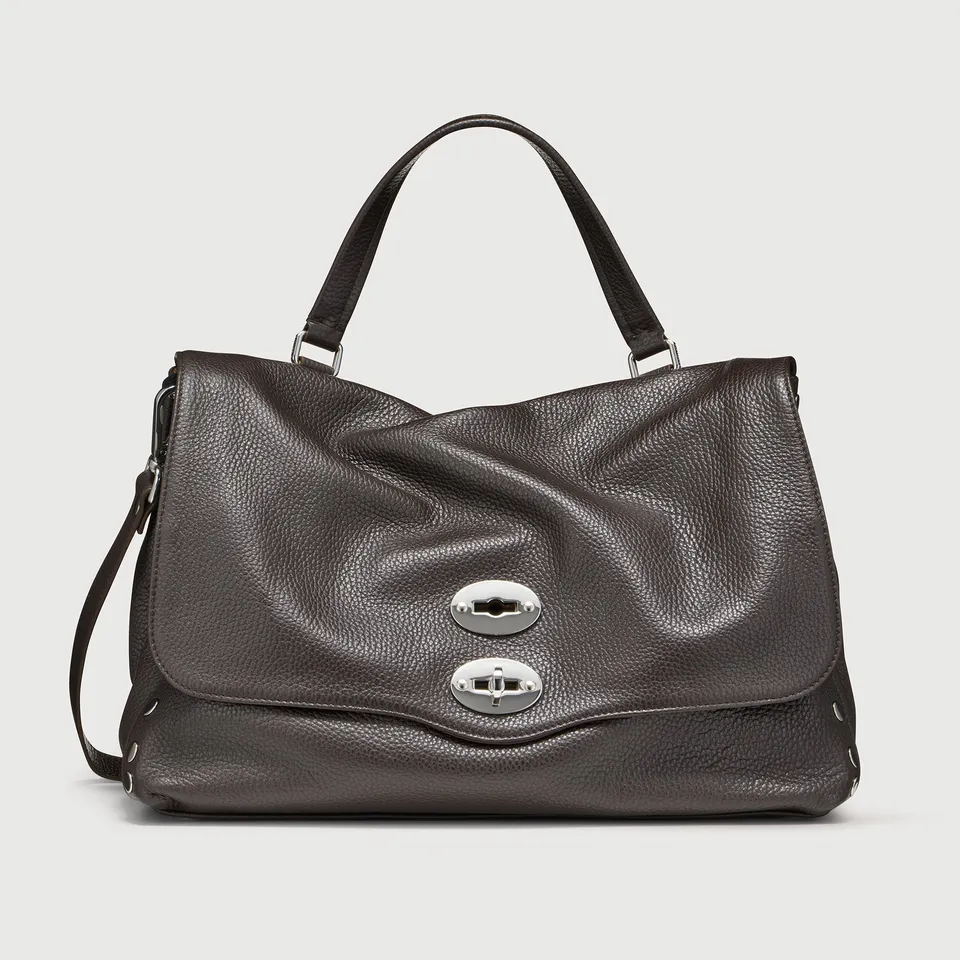 Zanellato Postina® M borsa marrone pelle martellata