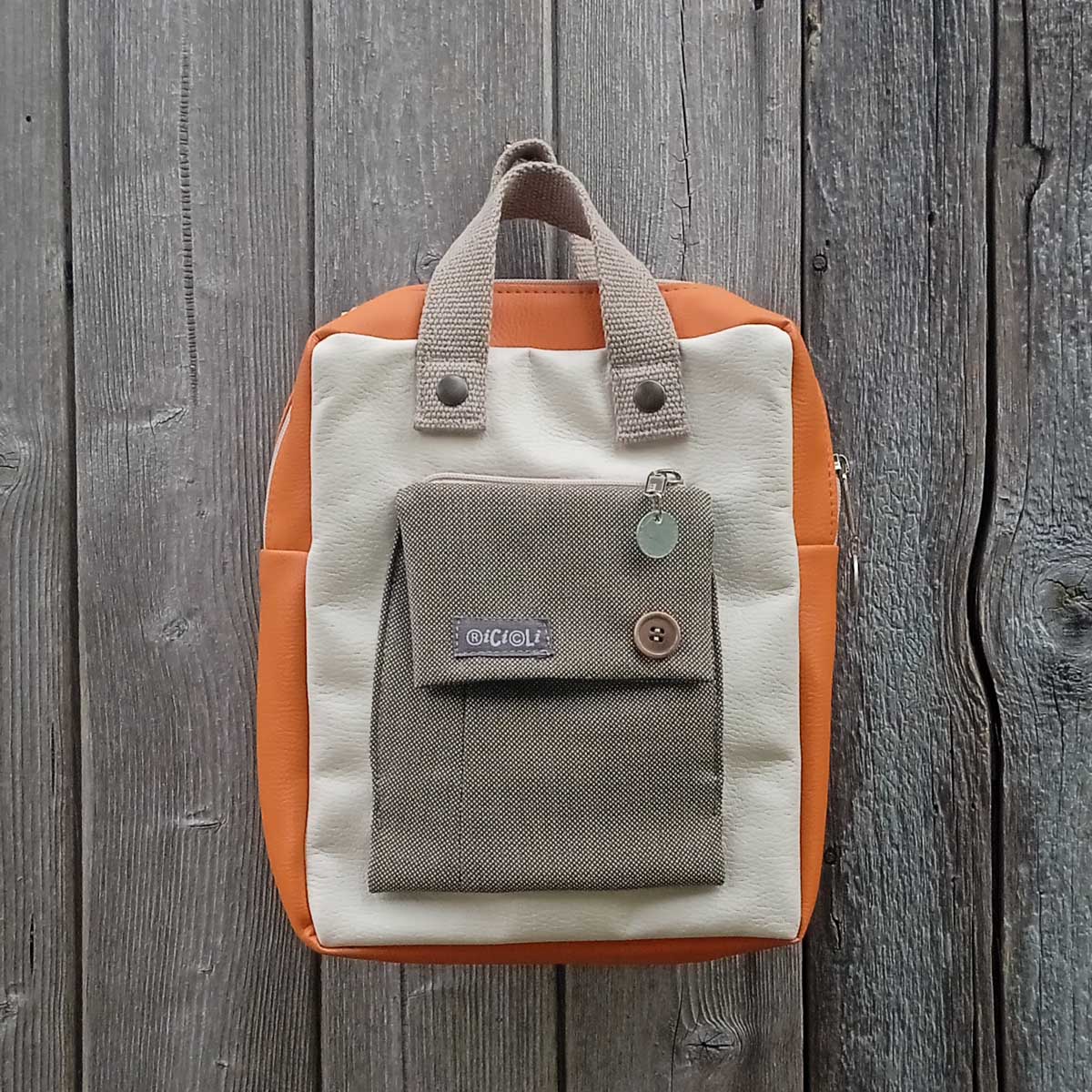 Ricicli Design Borse Fico n°01/2 borsa zaino unisex