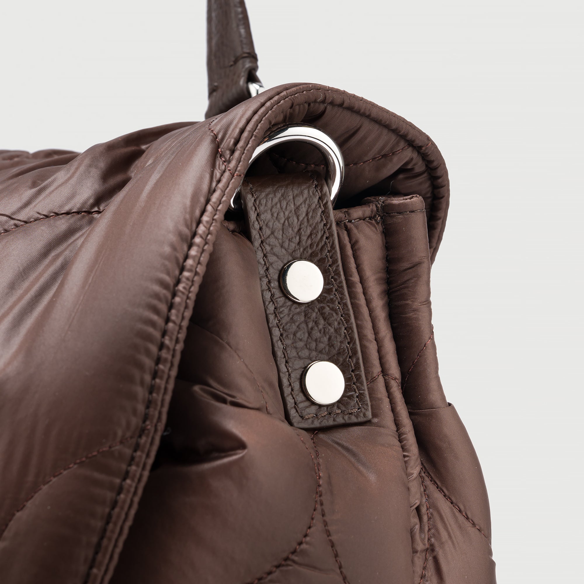 Zanellato Postina® S borsa marrone in tessuto imbottito