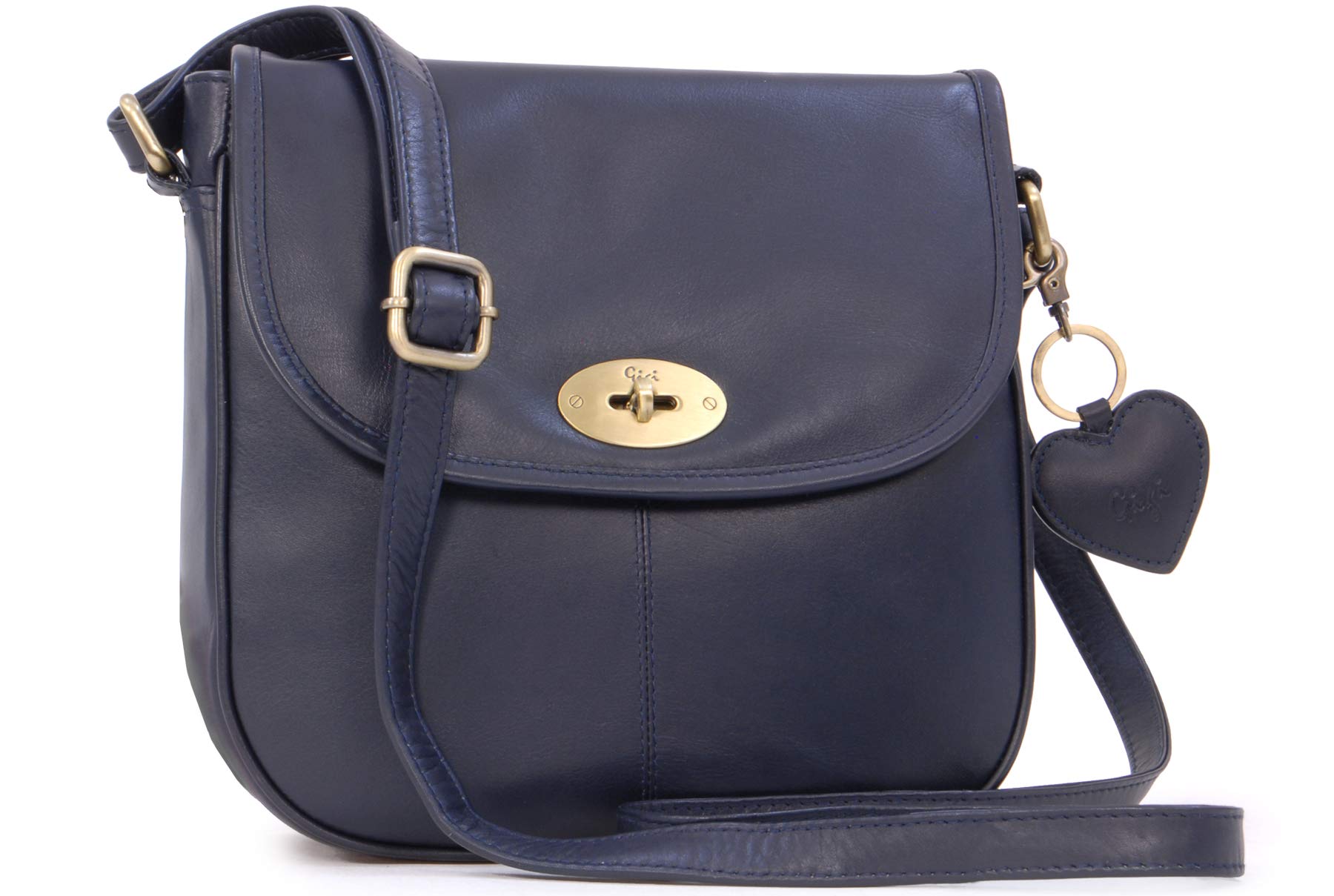 Gigi Othello Collection 8755T borsa a sella in pelle con tracolla regolabile