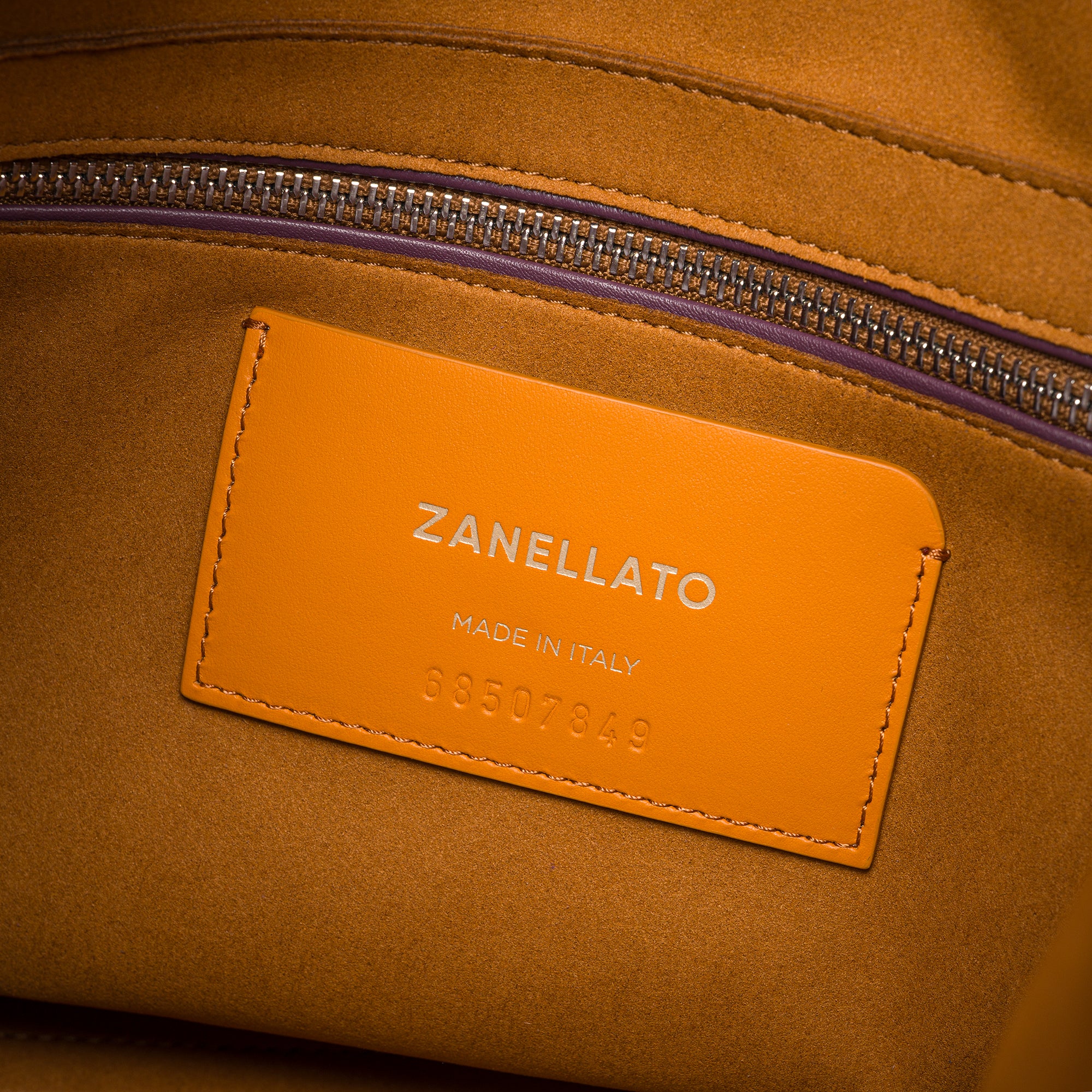 Zanellato A' Spasso® M borsa tote Red Chianti in pelle stampata