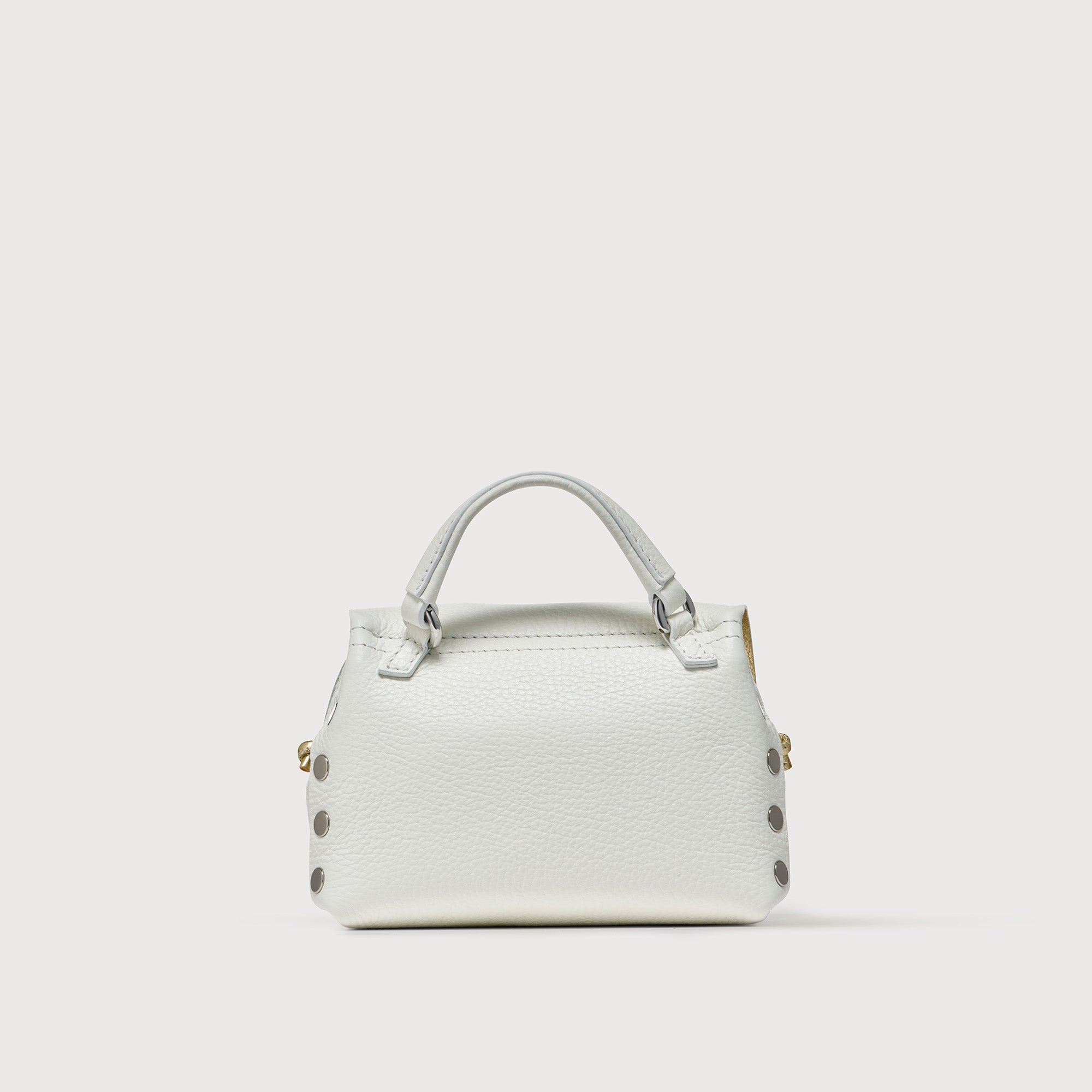 Zanellato Postina® SBABY borsa White Latte mini in pelle laminata