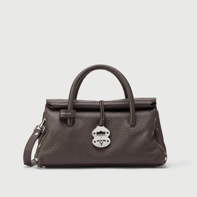 Zanellato Dotta® S borsa marrone pelle martellata