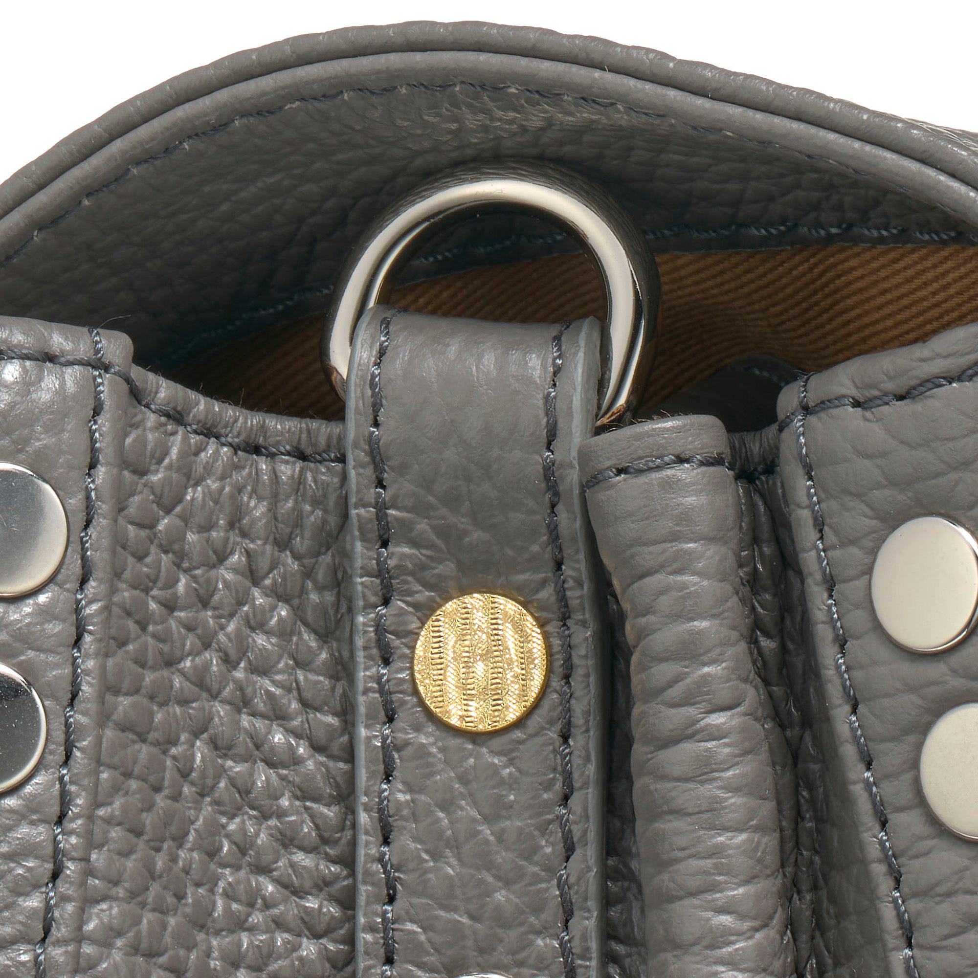 Zanellato Postina® S borsa grigia in pelle martellata