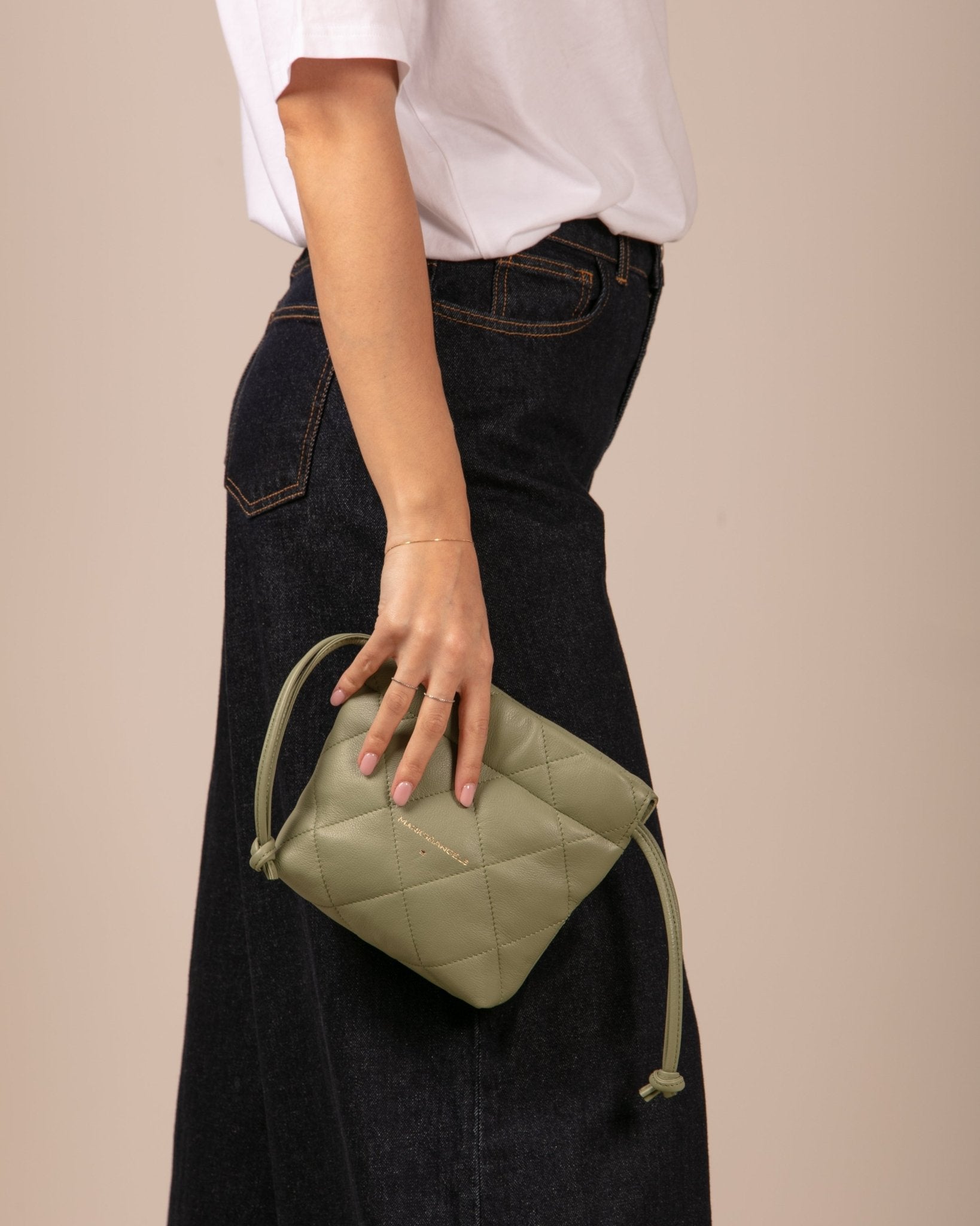 Marks&Angels Borse a Spalla Amelie Olive borsa a spalla mini in pelle