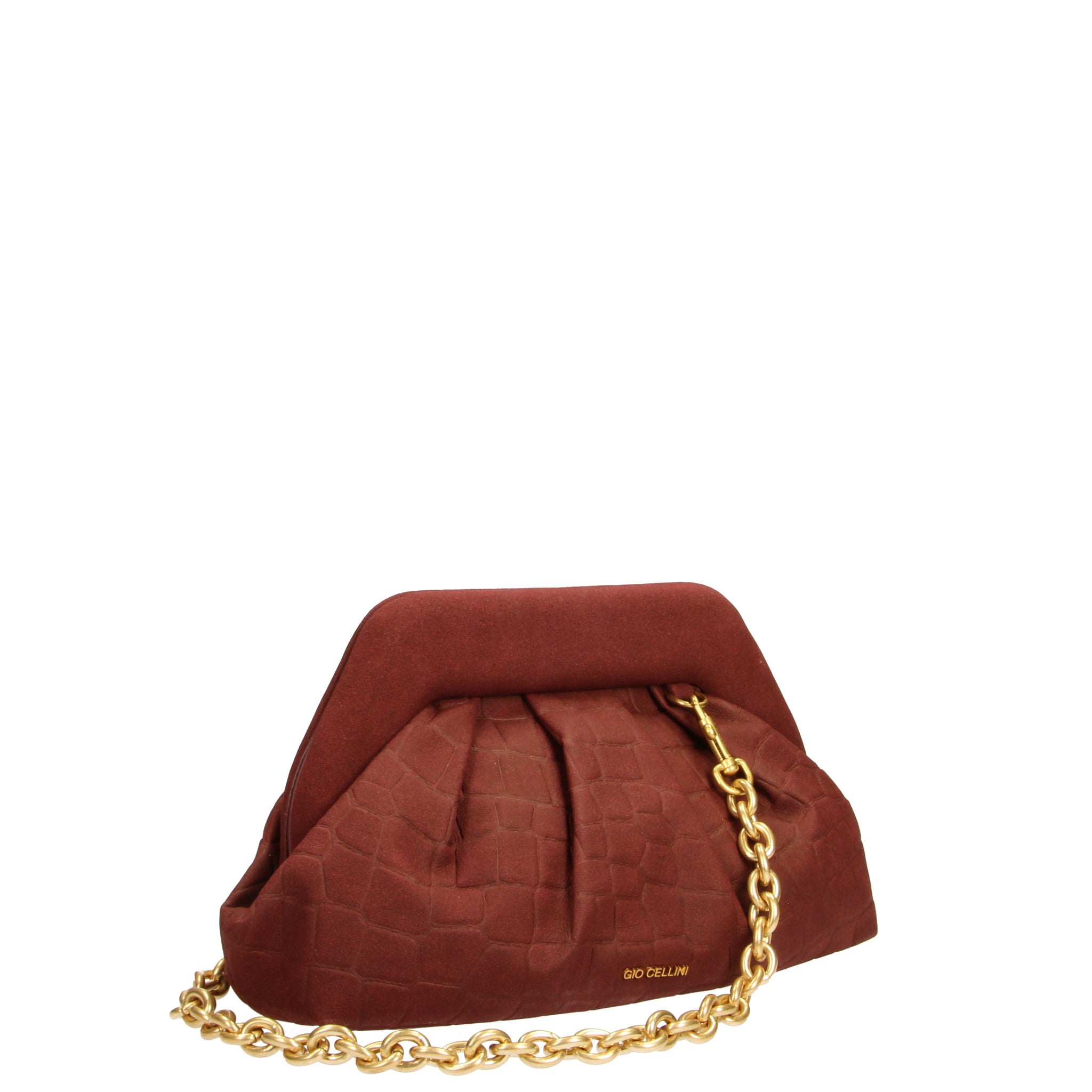 Gio Cellini MINI BAGS CLUTCH Clutch bordeaux in eco-camoscio