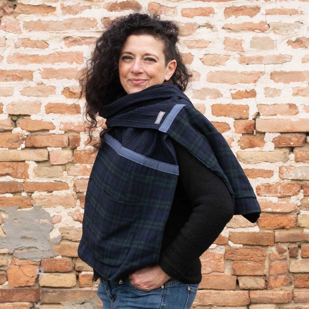 Ricicli Design Accessori Stola Jacket n°05 blu notte