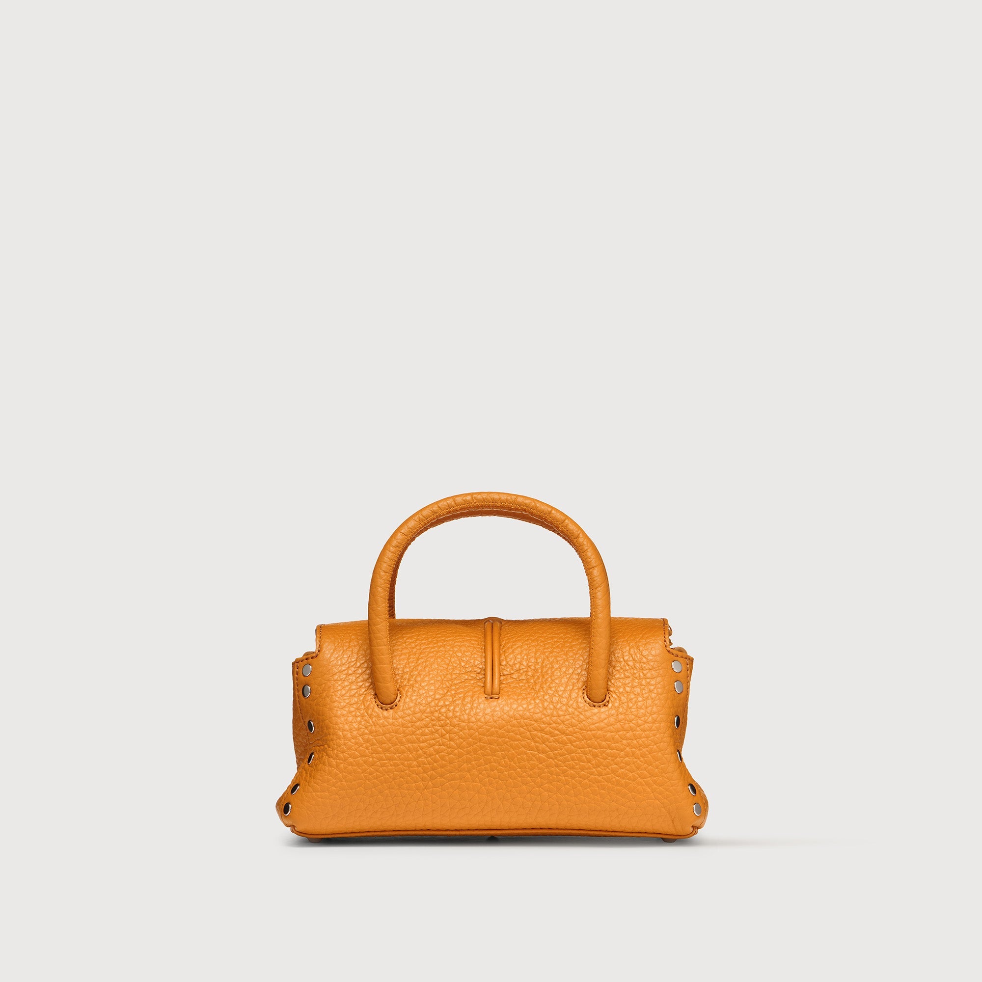 Zanellato Dotta® Baby borsa a mano arancione pelle martellata