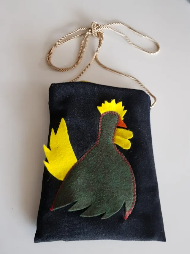 Borseggi Tibetane Borsina tracolla La Gallina 002 borsa a tracolla