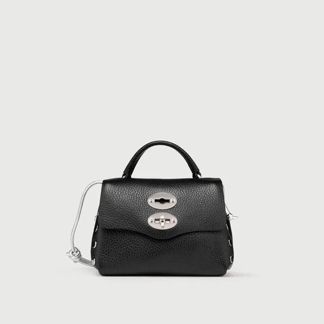 Zanellato Postina® SBABY borsa nera Nero in pelle laminata