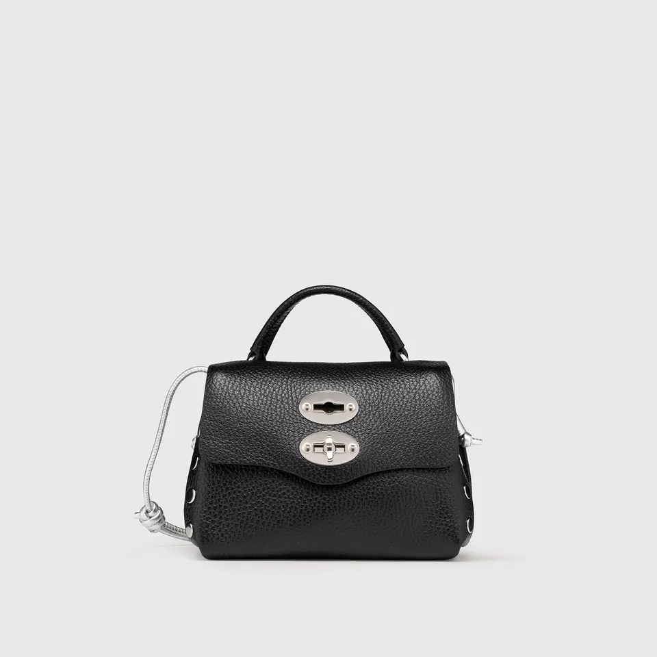 Zanellato Postina® SBABY borsa nera Nero in pelle laminata