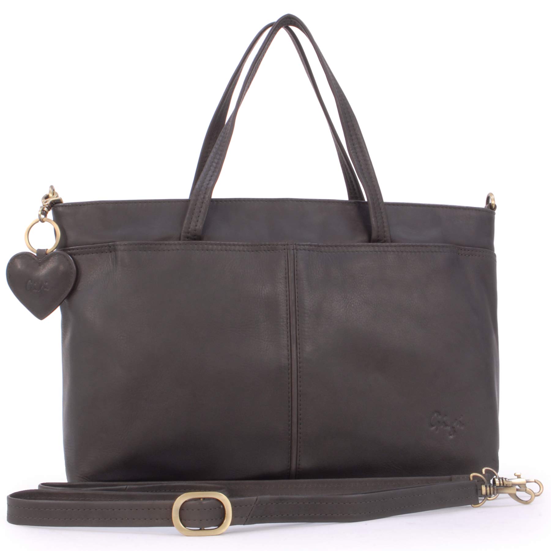 Gigi Othello Collection 6490 borsa da lavoro in pelle marrone antico