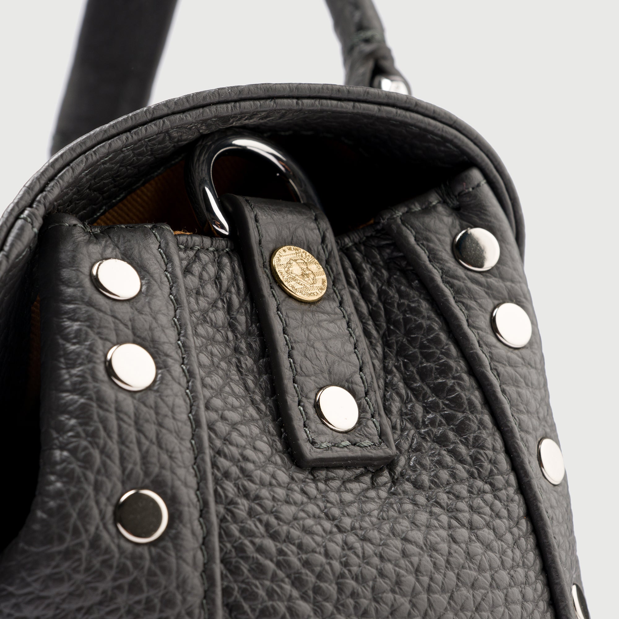 Zanellato Postina® Baby borsa grigia in pelle martellata